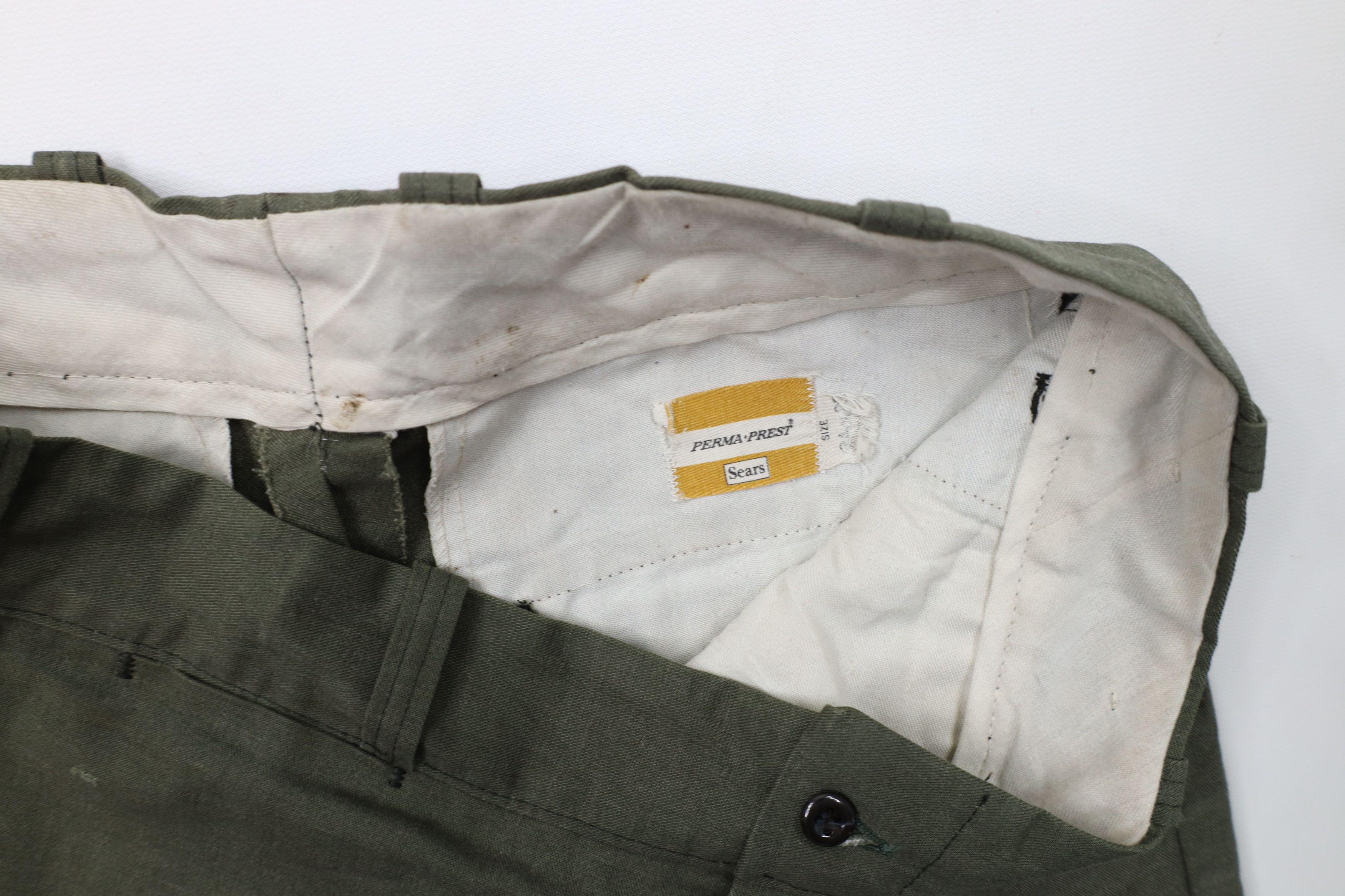 Vintage Vintage 60s Streetwear Workwear Wide Leg Chino Pants USA Size US 32 / EU 48 - 10 Thumbnail