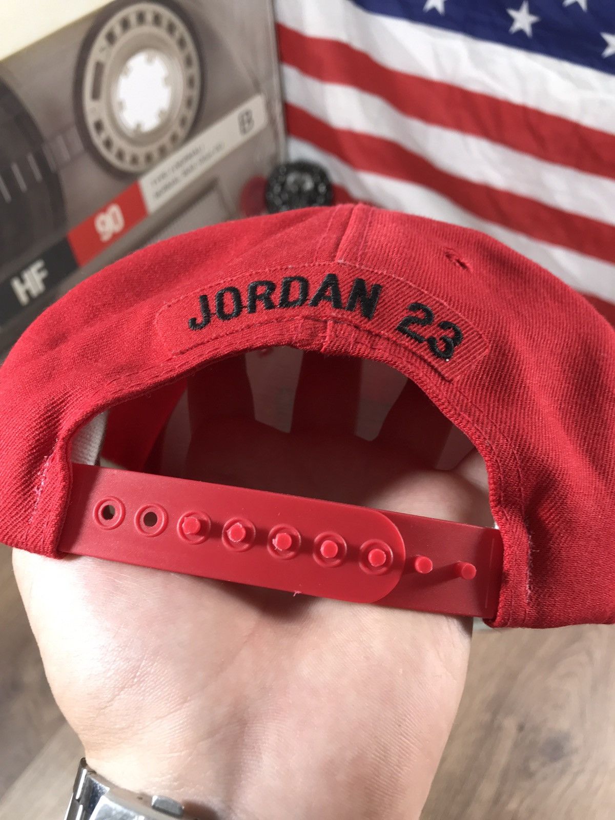 NBA × Vintage Vintage 90s Chicago Bulls Jordan 23 Cap Hat Size ONE SIZE - 5 Thumbnail