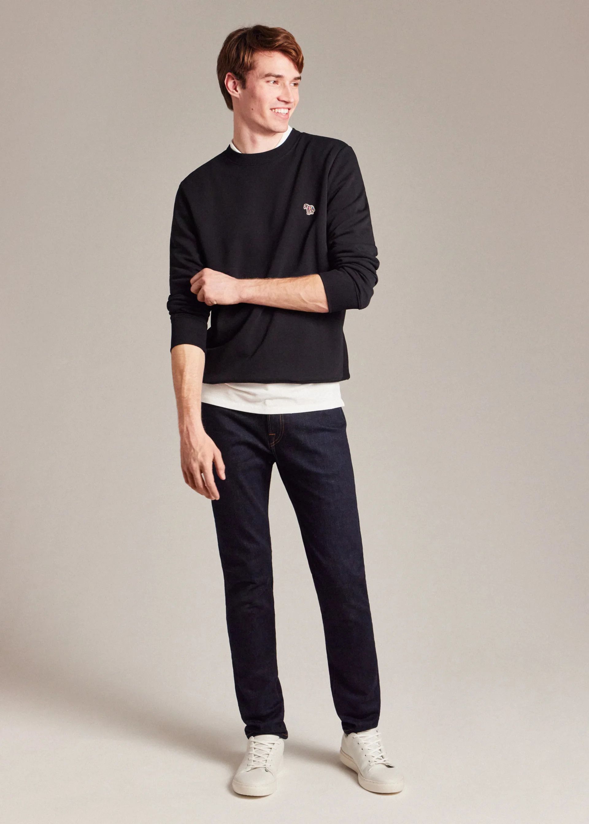 Paul Smith Black Cotton Embroidered Zebra Logo Sweatshirt Size US XL / EU 56 / 4 - 8 Thumbnail