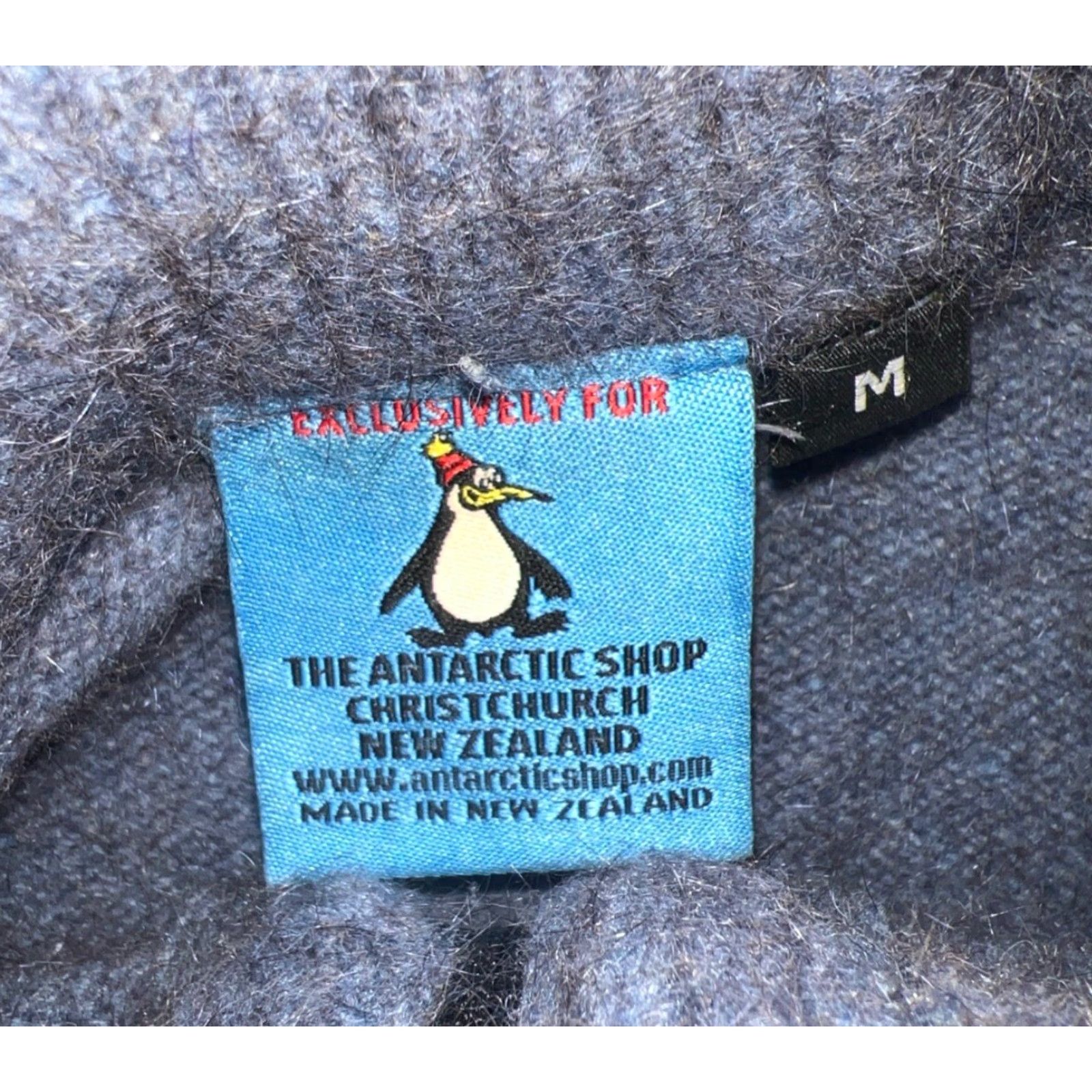 Vintage VINTAGE The Antarctic Shop Blue Wool Cardigan Womens Size M Size M / US 6-8 / IT 42-44 - 3 Thumbnail