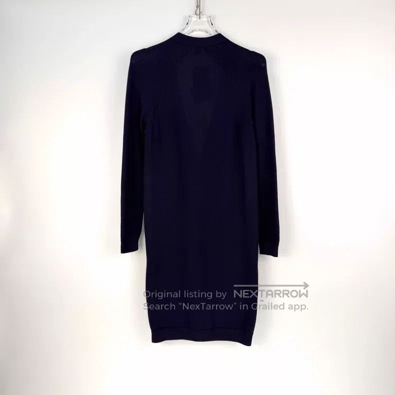 Hermes Hermes Dark Blue Mid-Length Open Cardigan Size XS / US 0-2 / IT 36-38 - 4 Thumbnail