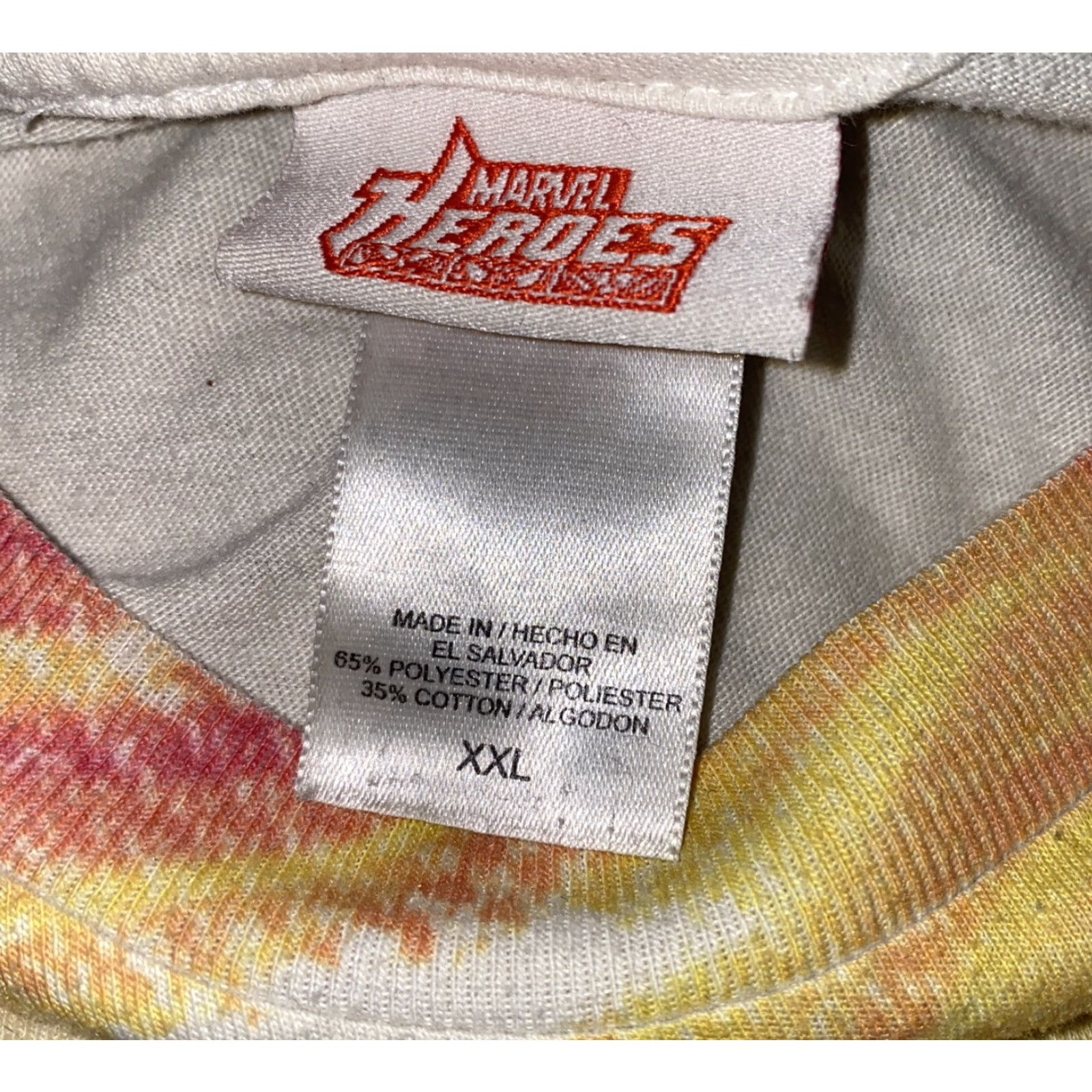 Vintage Marvel Heroes Mens White Graphic Short Sleeve T-Shirt 2XL Regular Size White Solid Pattern Short Sleeve Graphic Marvel Characters Mens T-Shirt Size US XXL / EU 58 / 5 - 6 Thumbnail