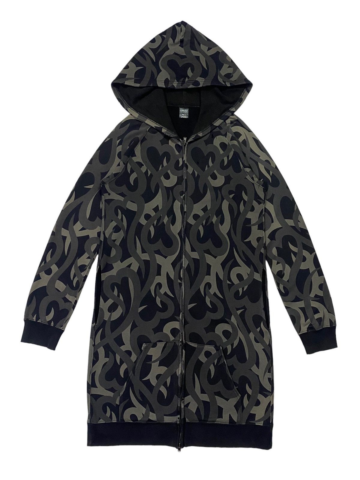 トップス 04aw Number (N)ine Heart Tribal Hoodie 1 NUMBER (N)INE AW2004 “GIVE PEACE A CHANCE” TRIBAL HEART ZIP