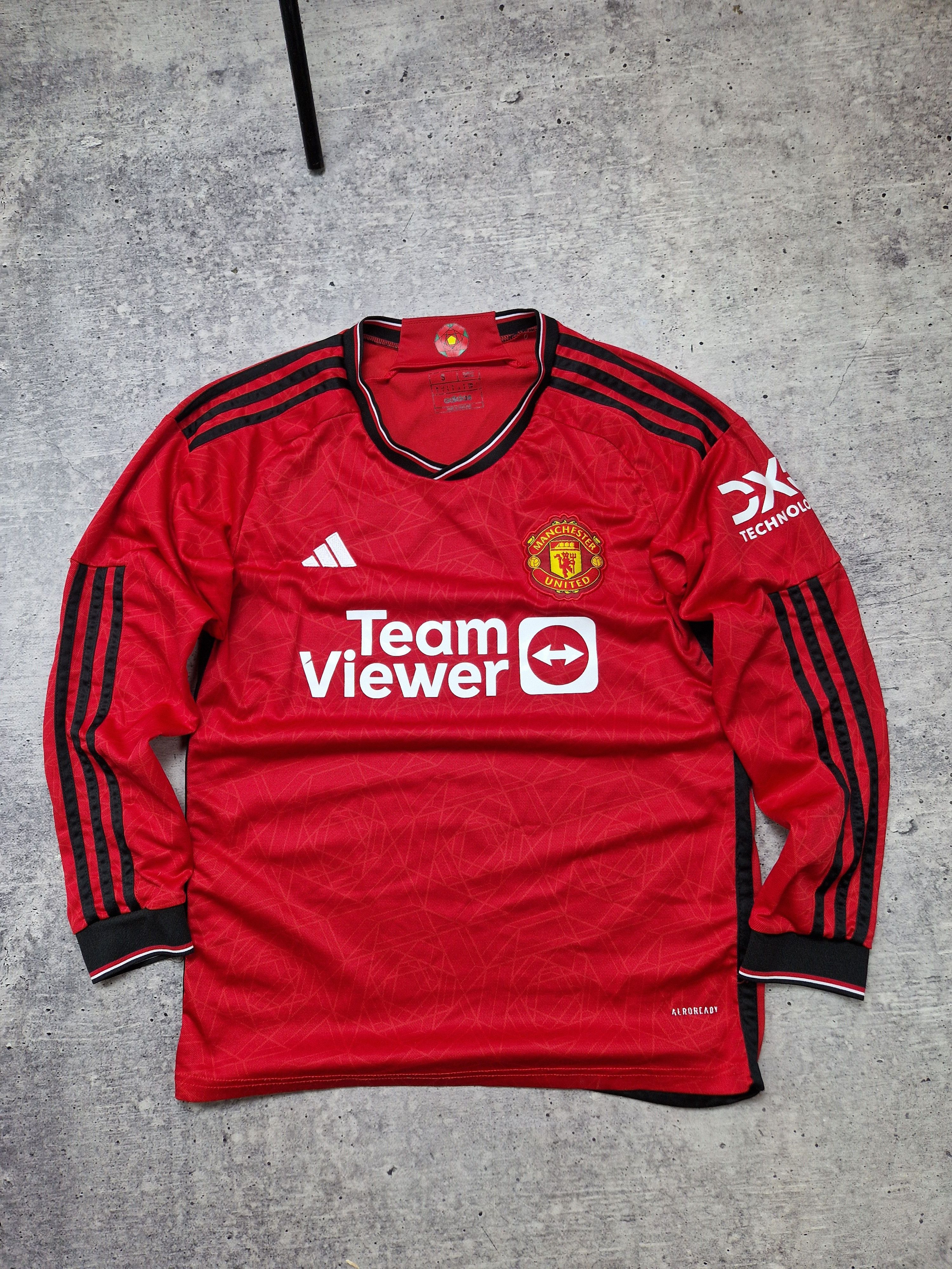 Adidas Manchester United 23/24 Home Jersey Long Sleeve Edition Size US S / EU 44-46 / 1 - 1 Thumbnail