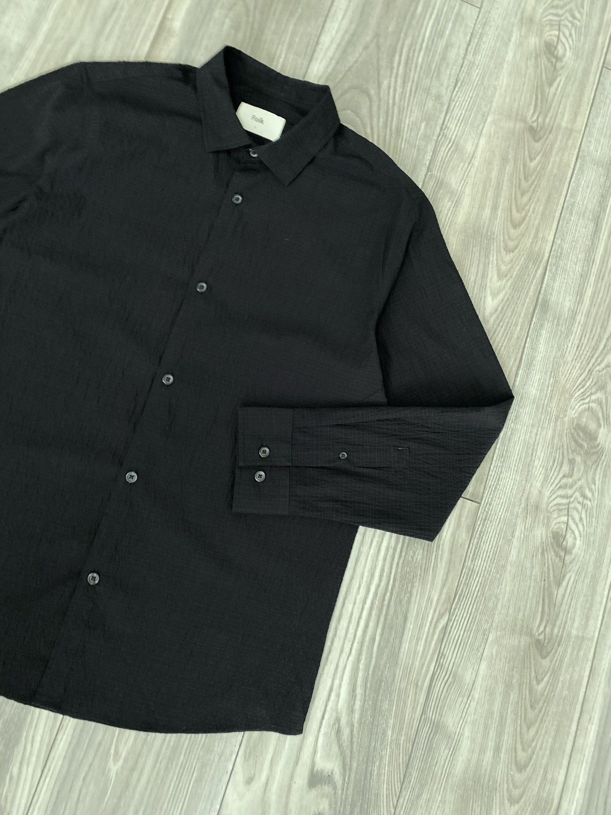 Folk Folk Button’s Shirt Men’s Long Sleeve Black Size L Size US L / EU 52-54 / 3 - 3 Thumbnail