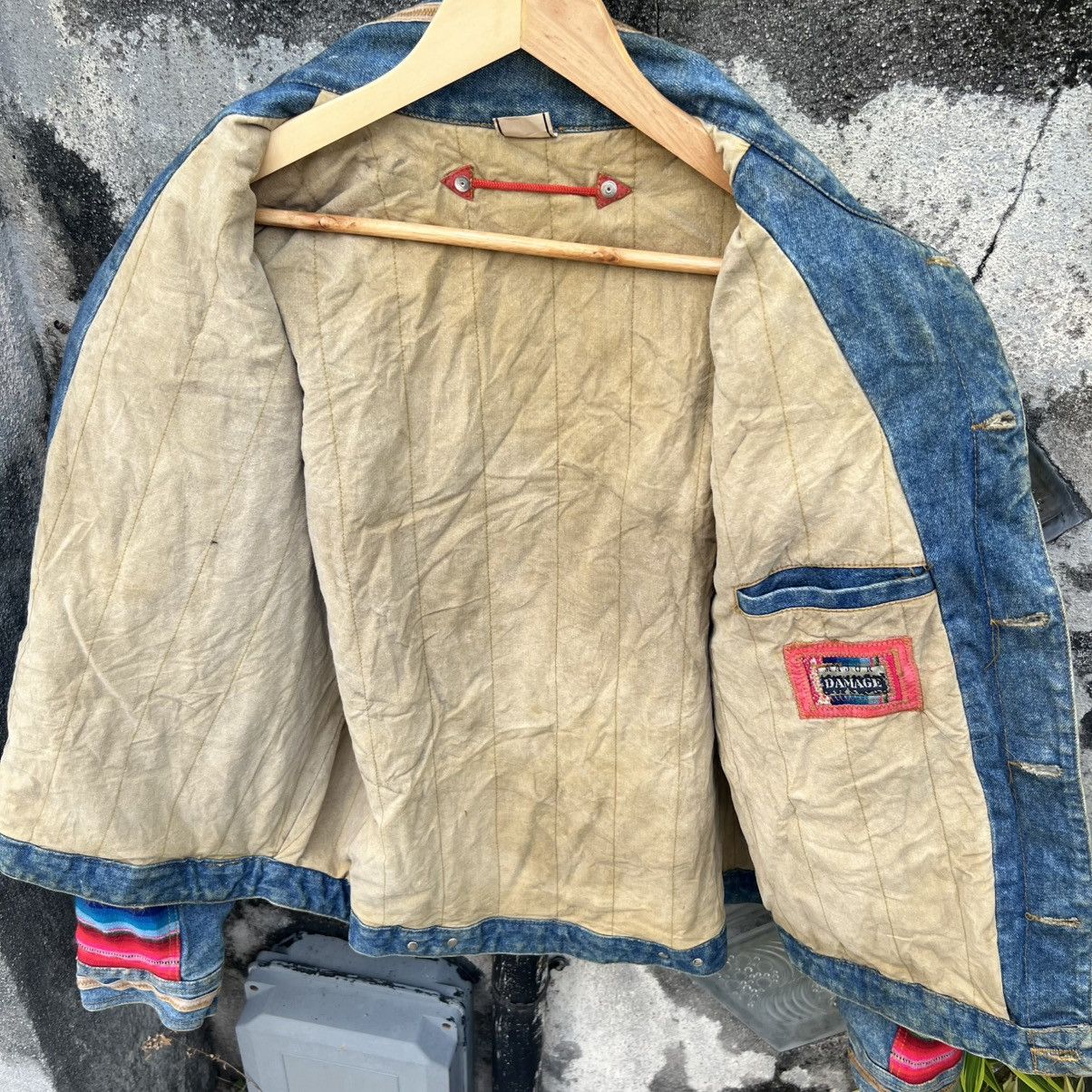 Japanese Brand “RARE” PATCHWORK HEAVY DENIM JACKET Size US XL / EU 56 / 4 - 17 Thumbnail
