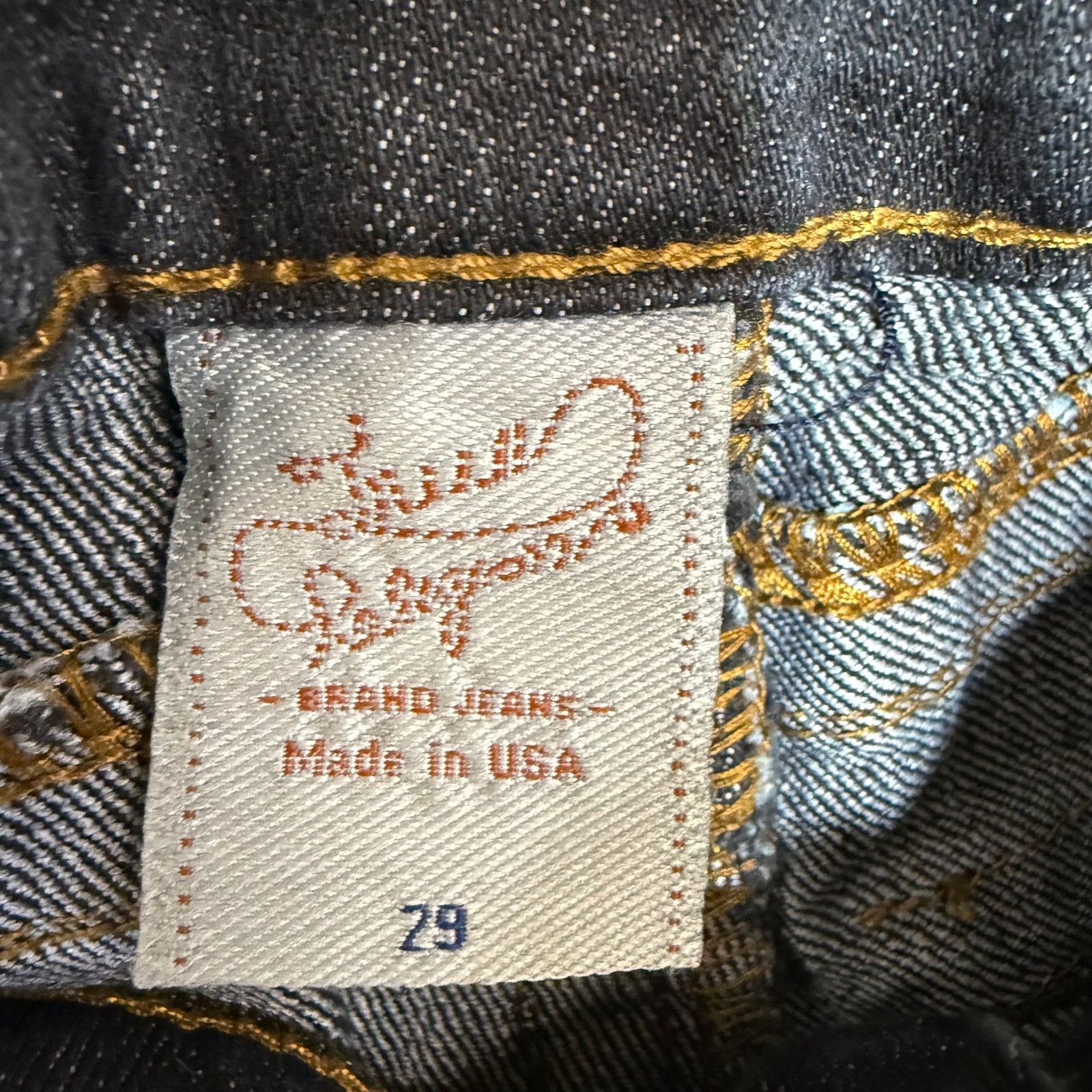 True Religion NWT True Religion 29 Joey Jeans Painted Straight Lowride Size 29" - 7 Thumbnail