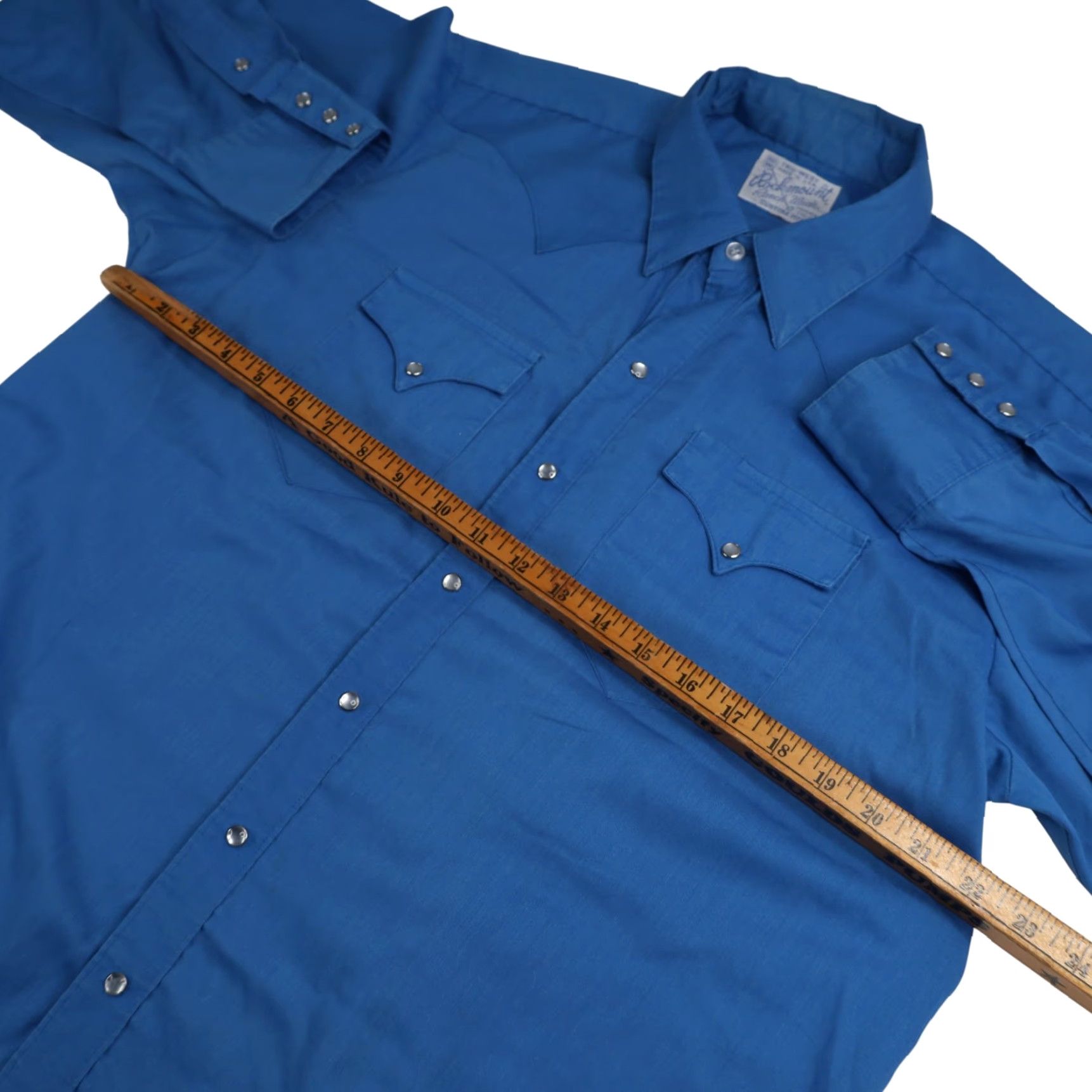 Rockmount Ranch Wear VINTAGE Rockmount Ranch Wear Pearl Snap Western Shirt XL Men Blue Size US XL / EU 56 / 4 - 7 Thumbnail