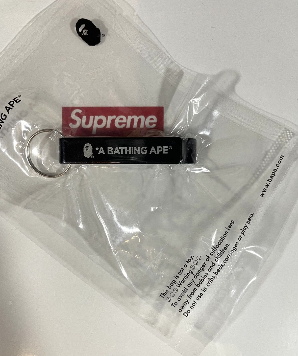Bape A Bathing Ape Bape Bottle Opener Keychain Black Size ONE SIZE - 4 Thumbnail