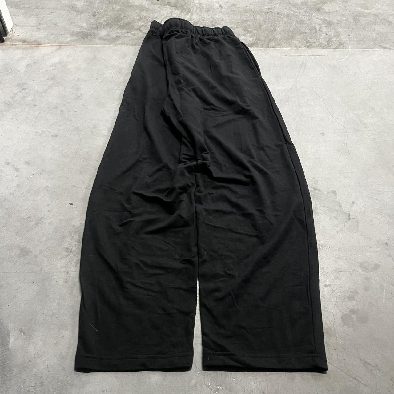 Japanese Brand × Vintage Vintage Y2K Baggy Black Loungewear Sweatpants! Size US 36 / EU 52 - 6 Thumbnail