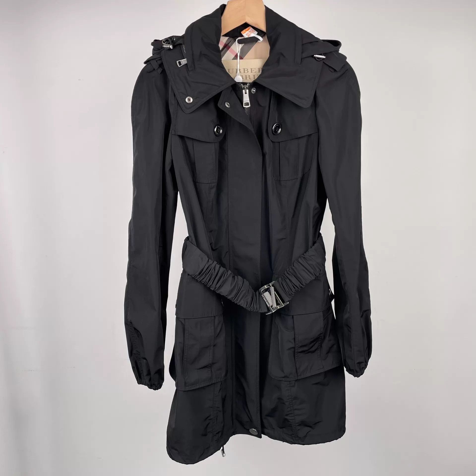 Burberry Burberry Women's Black Trench Coat 36 Size XS / US 0-2 / IT 36-38 - 1 Thumbnail