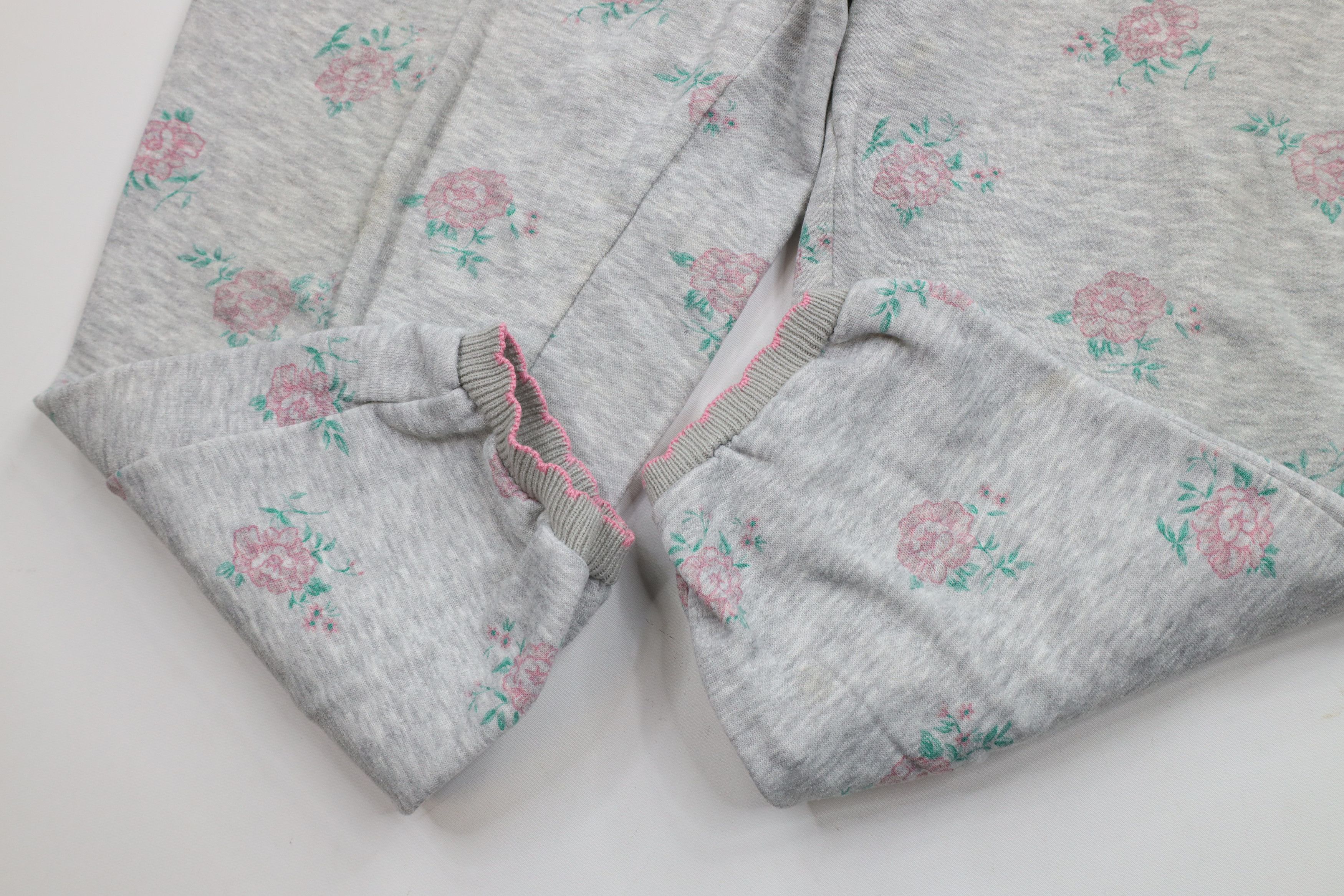 Vintage Vintage 90s Country Primitive Rose Flower Sweatpants Joggers Size 28" / US 6 / IT 42 - 7 Thumbnail