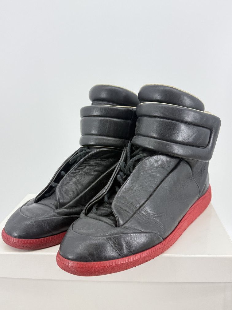 Maison Margiela Future High Black Red Size US 13 / EU 46 - 3 Thumbnail