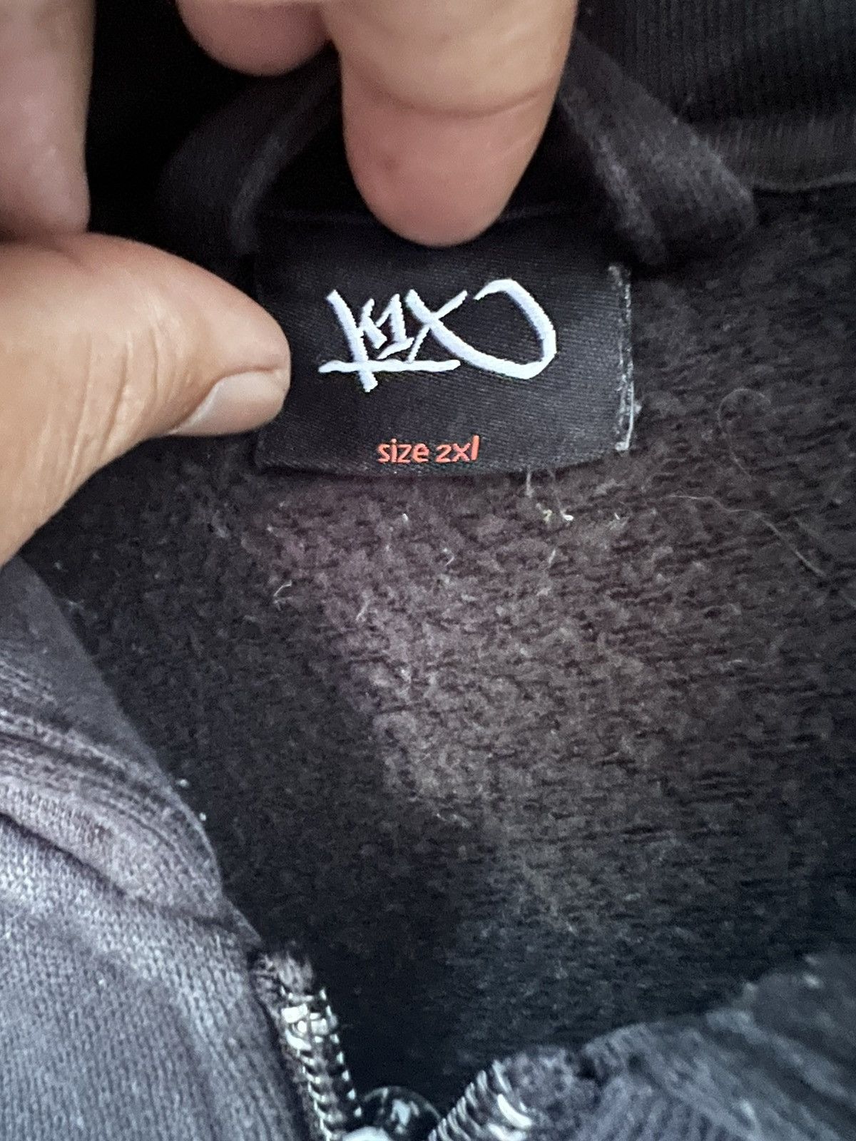 Japanese Brand 🔥 K1X japanese Streetwear black hoodie zipper - 2XL Size US L / EU 52-54 / 3 - 8 Thumbnail