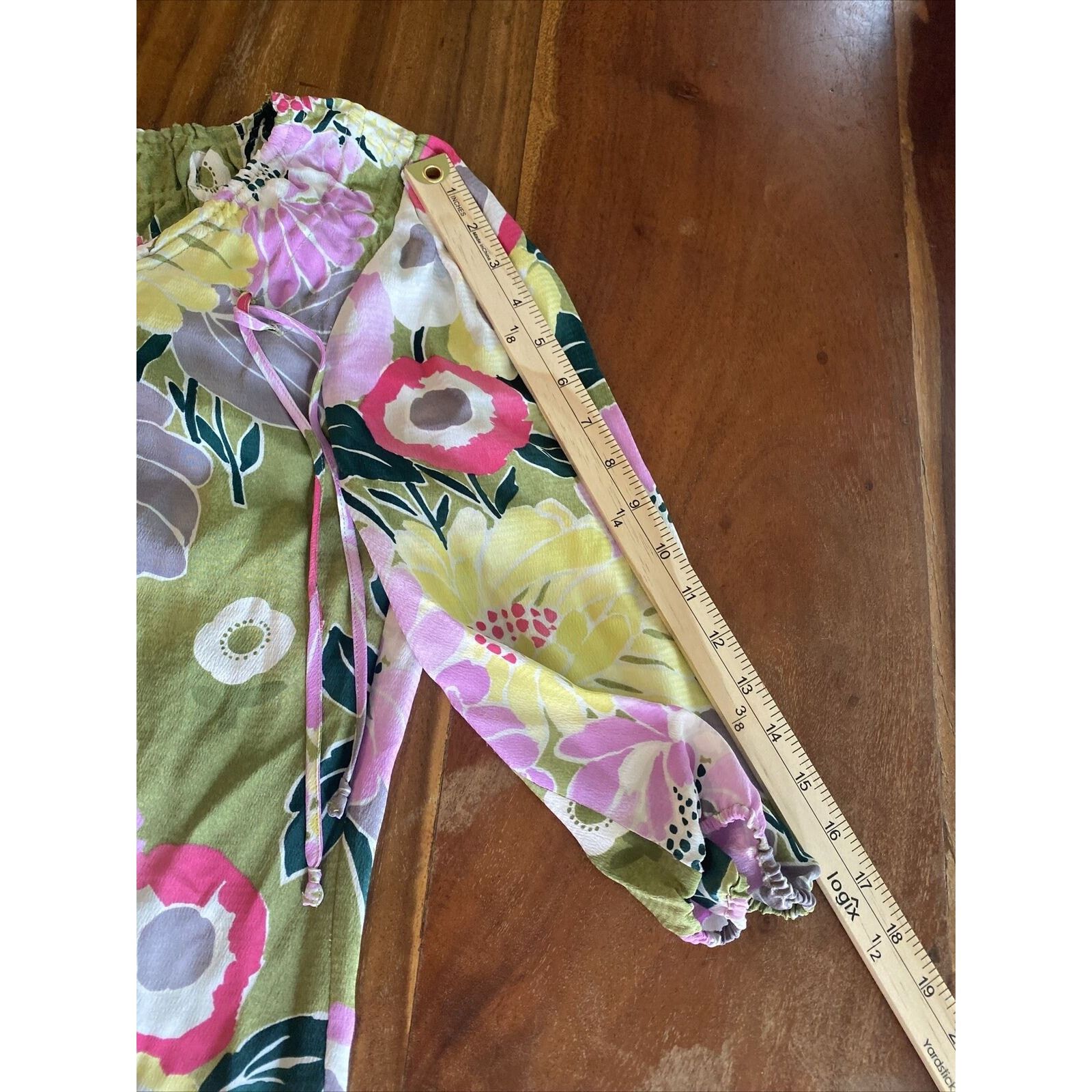 Anthropologie Leifsdottir Anthropologie Floral Patchwork Silk Blouse 6 Size M / US 6-8 / IT 42-44 - 10 Thumbnail