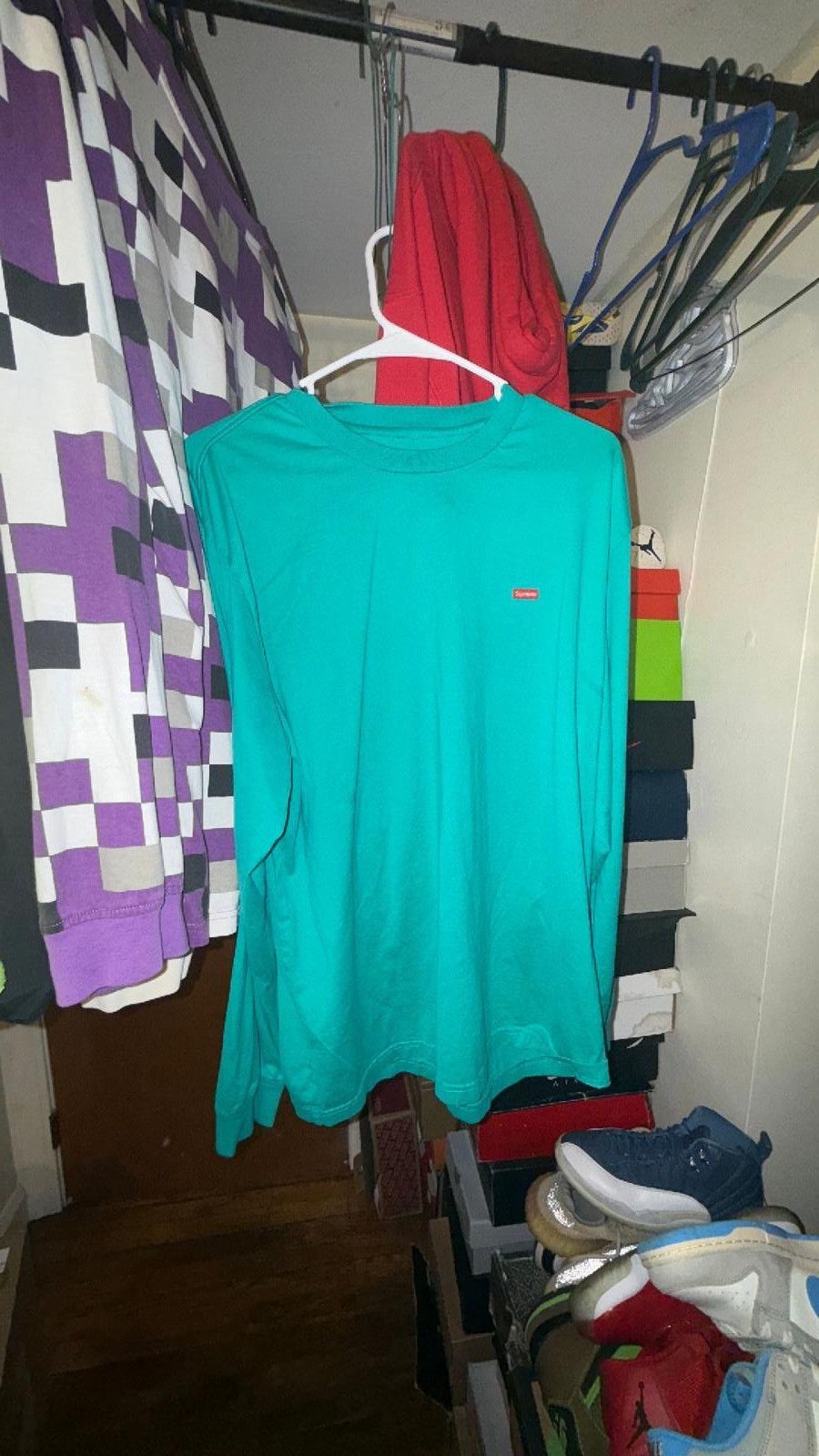 Designer Supreme long sleeve teal sz L Size ONE SIZE - 1 Preview