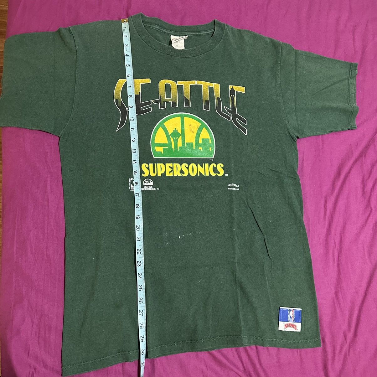 Nutmeg Vintage Seattle Sonics T Shirt XL Nutmeg Mills Supersonics Size US XL / EU 56 / 4 - 6 Thumbnail