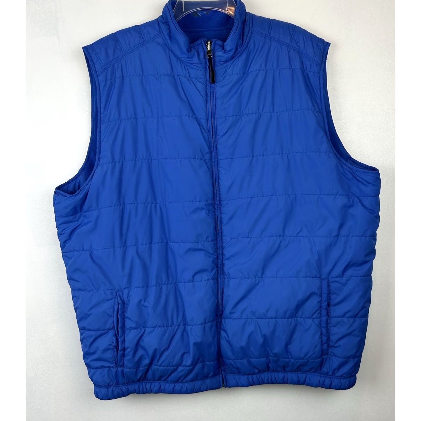 Vintage Greg Norman Puffer Vest Mens 2XL Blue Reversible Golf Warm Fleece Lined Shirt vest? Size US XXL / EU 58 / 5 - 2 Thumbnail