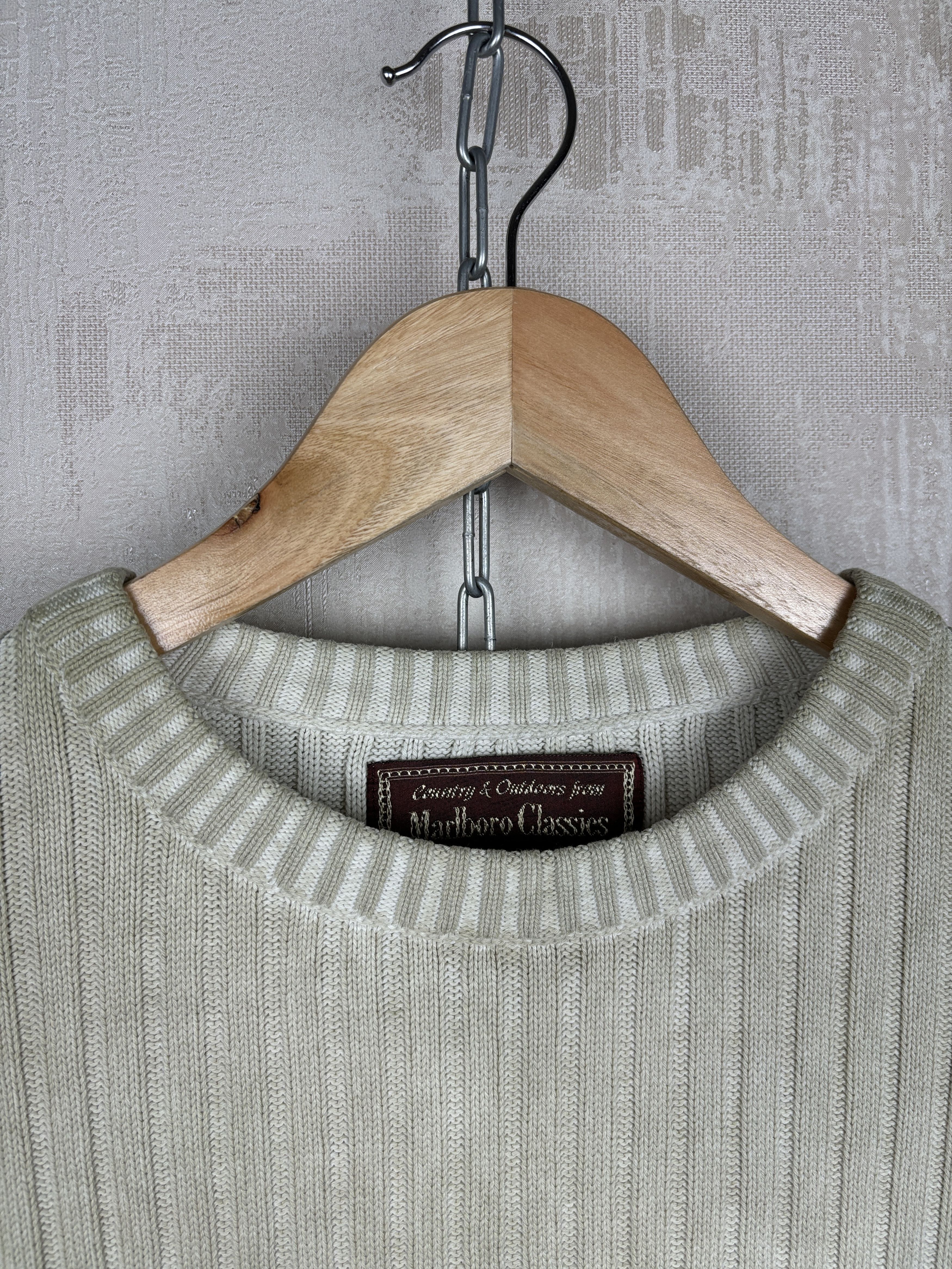 Marlboro Classics × Vintage Marlboro Classics Ribbed Rib Knit Vintage Sweater Crew Neck Size US L / EU 52-54 / 3 - 5 Thumbnail