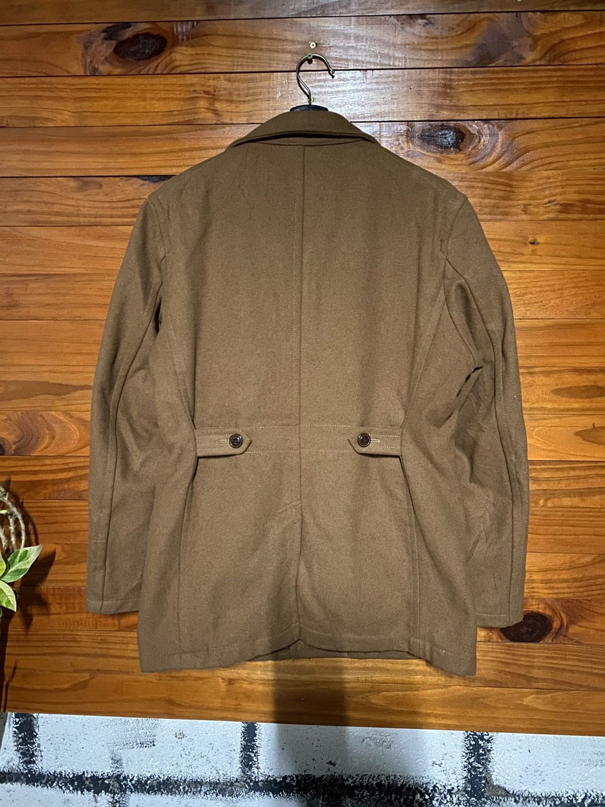 JUN MEN Junmen Brown Wool Blend Field Coat Classic Tailored Jacket Size US M / EU 48-50 / 2 - 12 Thumbnail