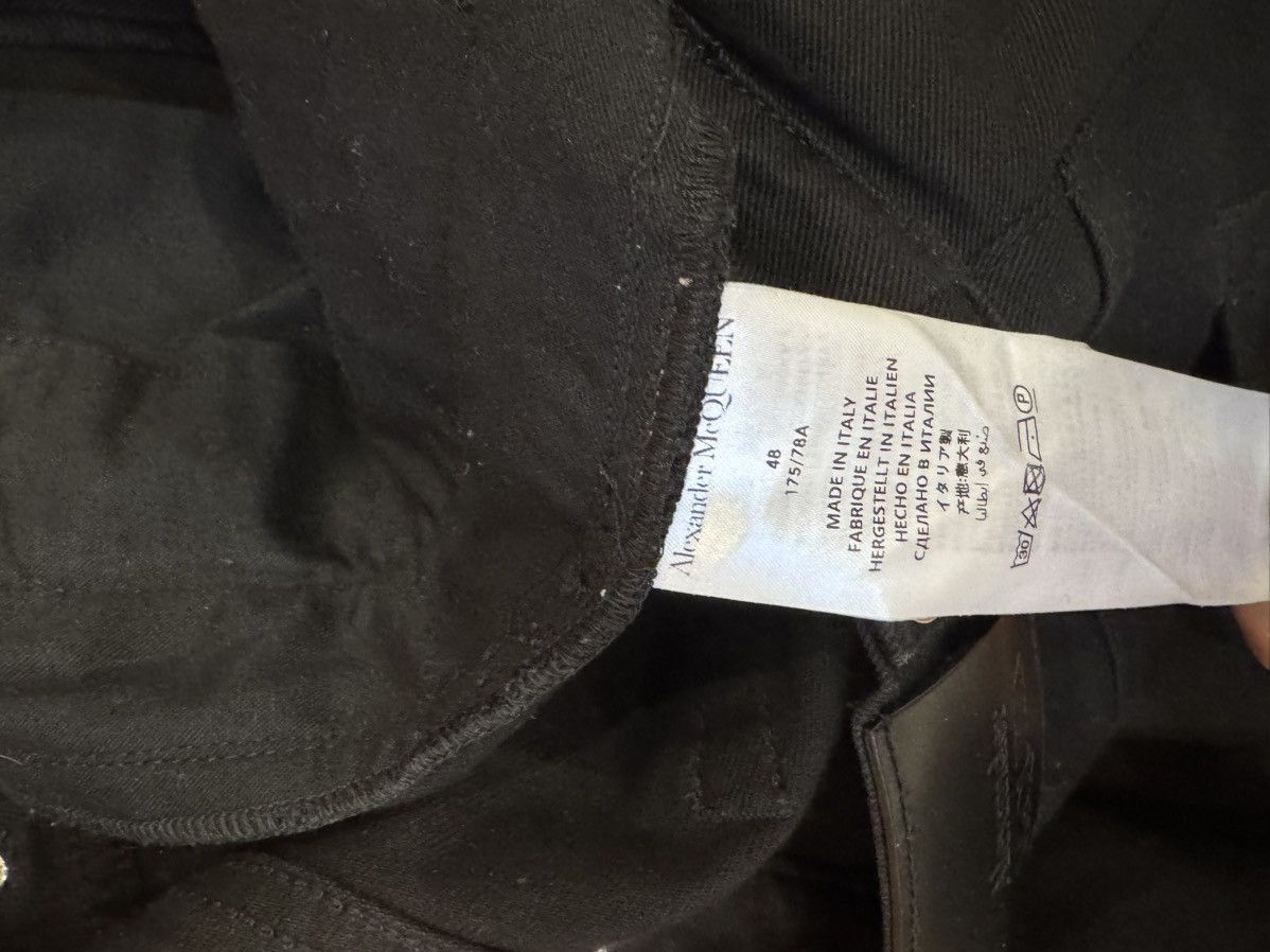 Alexander McQueen black biker jeans Size US 30 / EU 46 - 4 Thumbnail