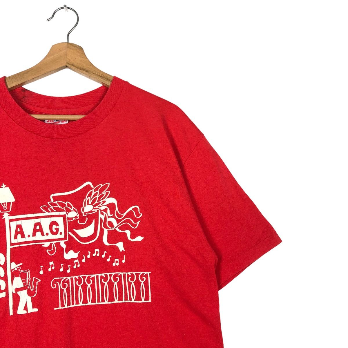 Japanese Brand 🔥1993 Vintage Hanes T-Shirt Short Sleeve Big Logo USA Made Size US L / EU 52-54 / 3 - 6 Thumbnail