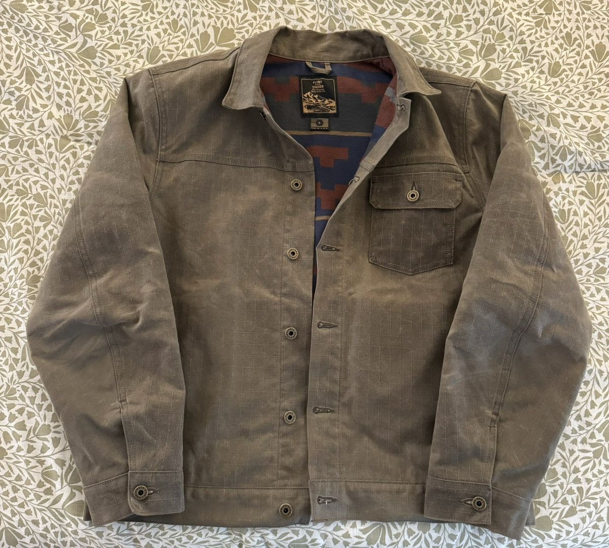Flint And Tinder FlannelLined Waxed Ripstop Trucker Jacket Special