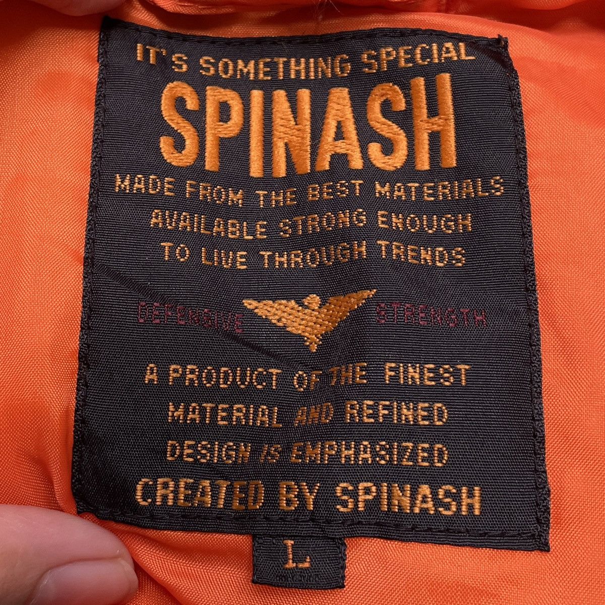 Japanese Brand × Vintage Vintage Japanese Brand Spinash MA-1 Flight Jacket 1990s Size US L / EU 52-54 / 3 - 9 Thumbnail