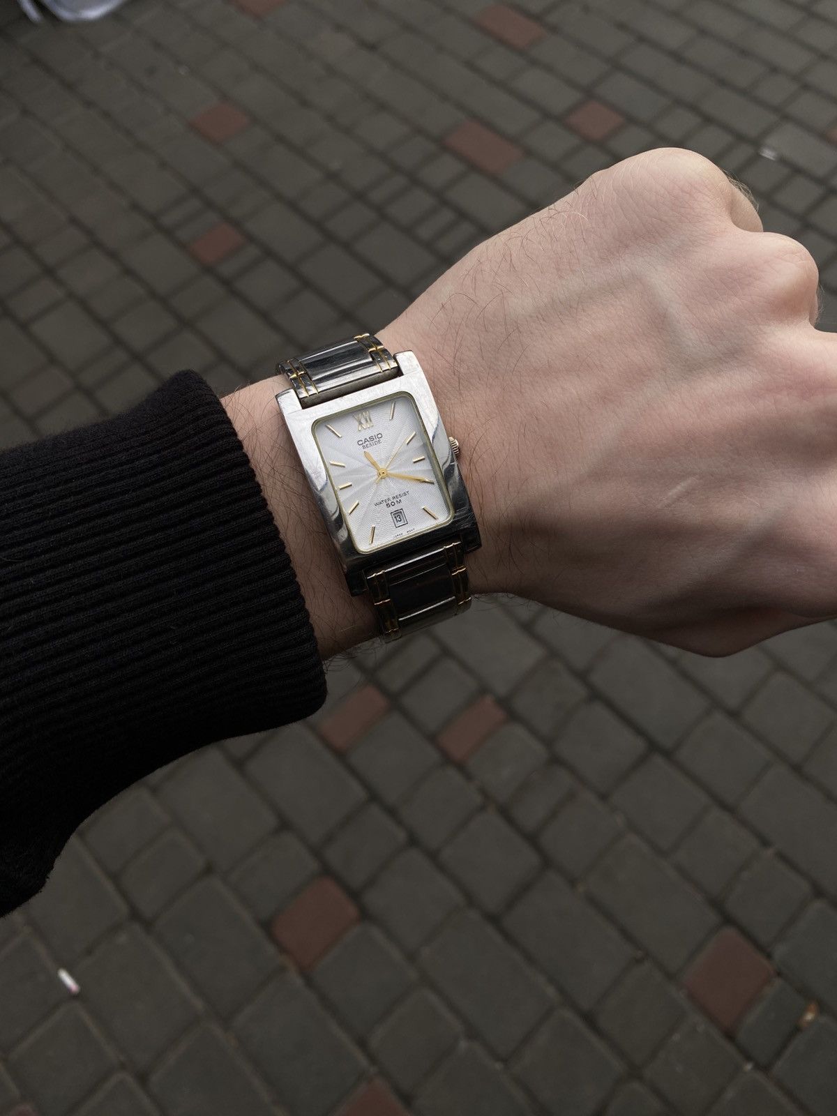 Japanese Brand CASIO BEM-100 Beside Rare Y2K Avant-Garde Rectangular Steel Size ONE SIZE - 1 Thumbnail