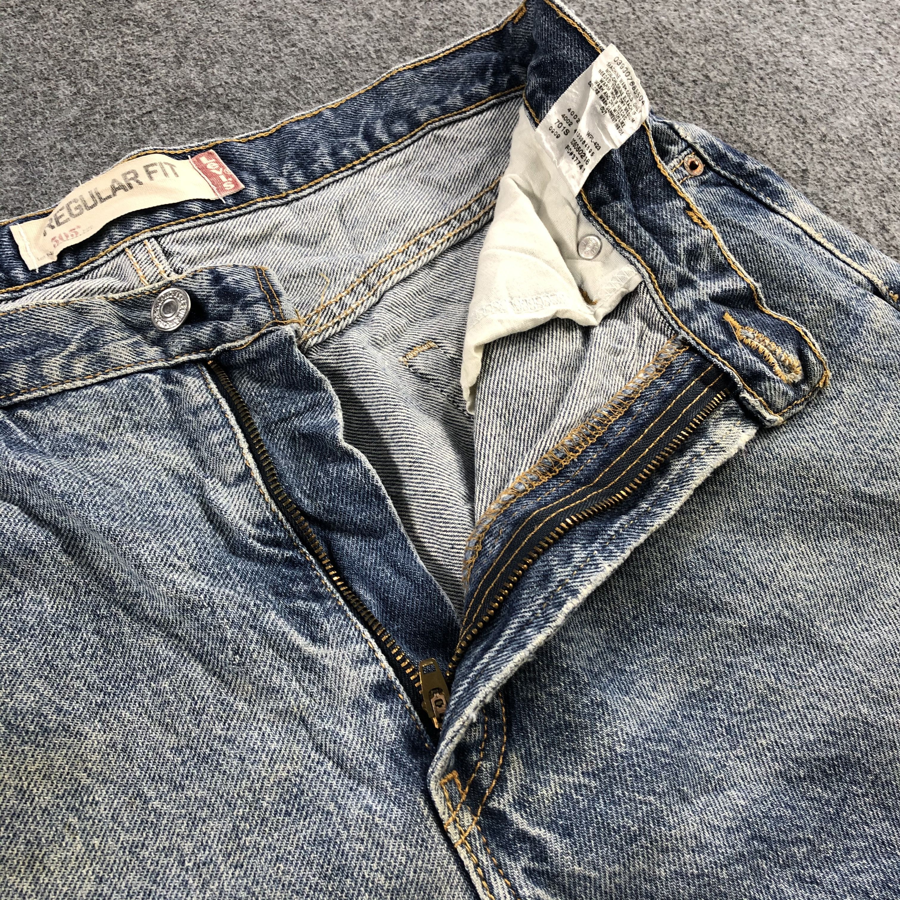 Levi's Vintage Blue Wash Levis 505 Jeans-J2069 Size US 34 / EU 50 - 10 Thumbnail