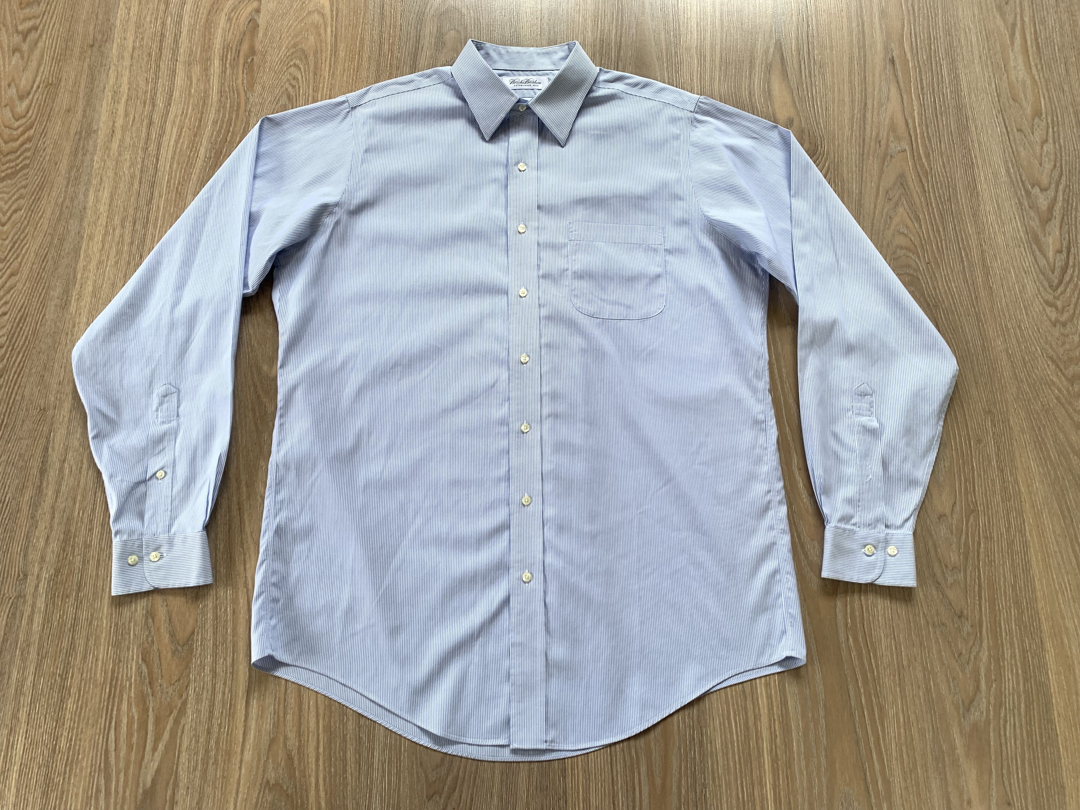 Brooks Brothers Brooks Brothers Stripe Long Sleeve Shirt Size US XXL / EU 58 / 5 - 2 Thumbnail