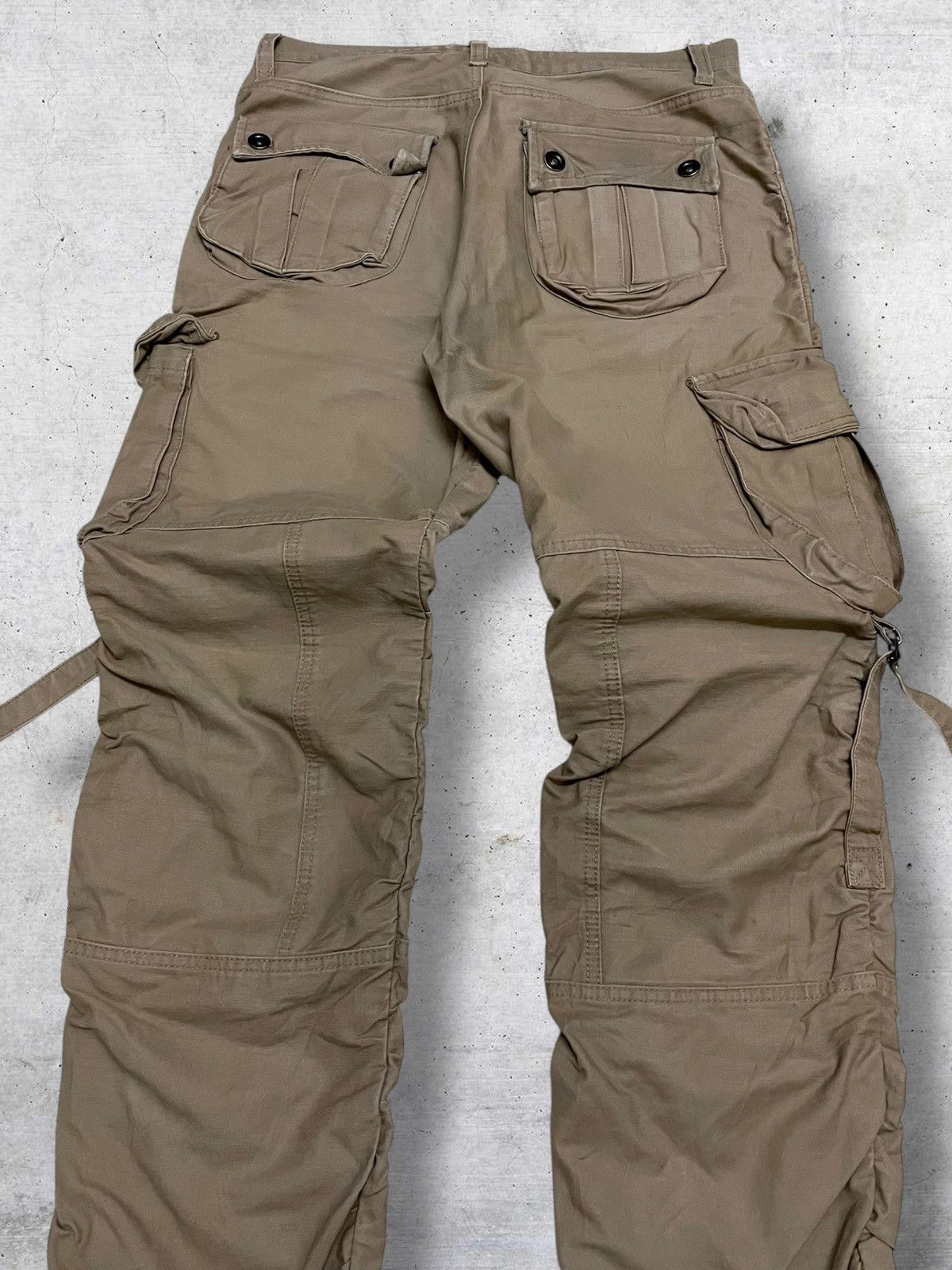 LOWBOX VINTAGE LOWBOX JAPAN DESIGNER 90S ARCHIVE BONDAGE PUNK PANT Size US 31 - 12 Thumbnail