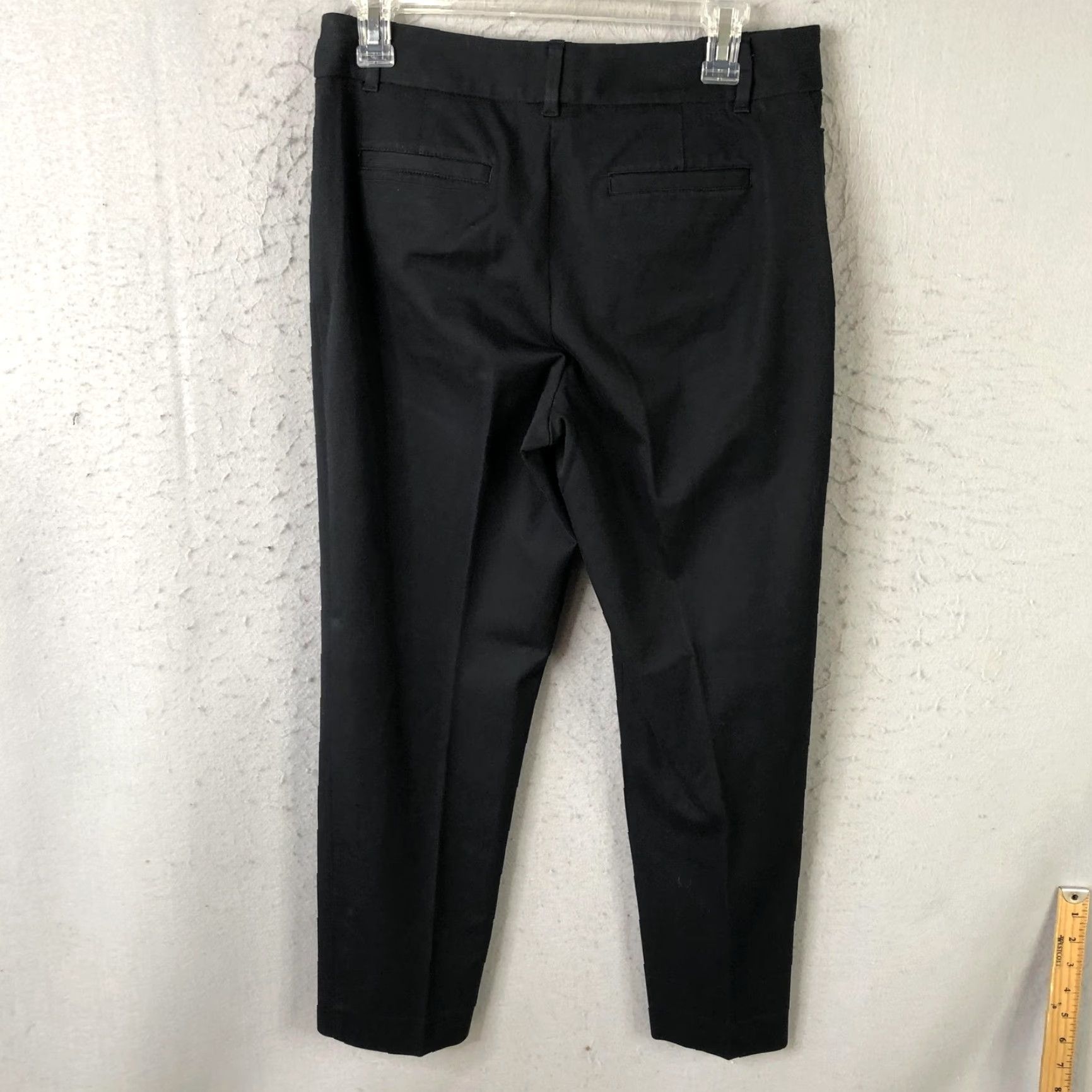 Talbots Talbots Womens Pants 8P Black Curvy Petite Stretch Twill Tapered Work Old Money Size 30" / US 8 / IT 44 - 2 Thumbnail
