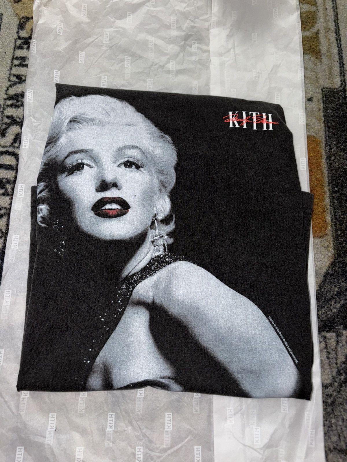 Kith KITH X MARILYN MONROE GLAMOUR VINTAGE TEE - BLACK | Grailed