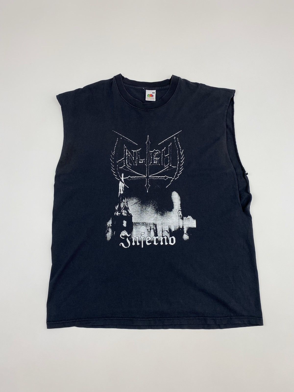 Vintage Vintage Infernal Conquerors Cropped Tank Top T-Shirt Size US XL / EU 56 / 4 - 1 Thumbnail