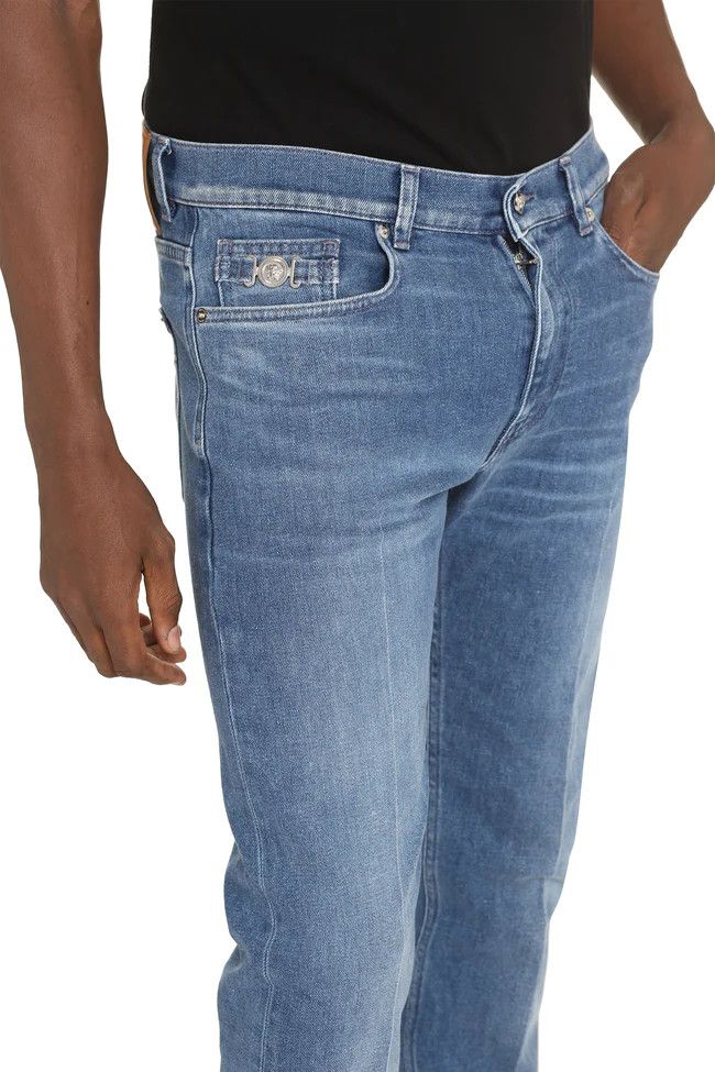 Versace o1y0425 Denim Pant in Blue Size US 33 - 3 Thumbnail