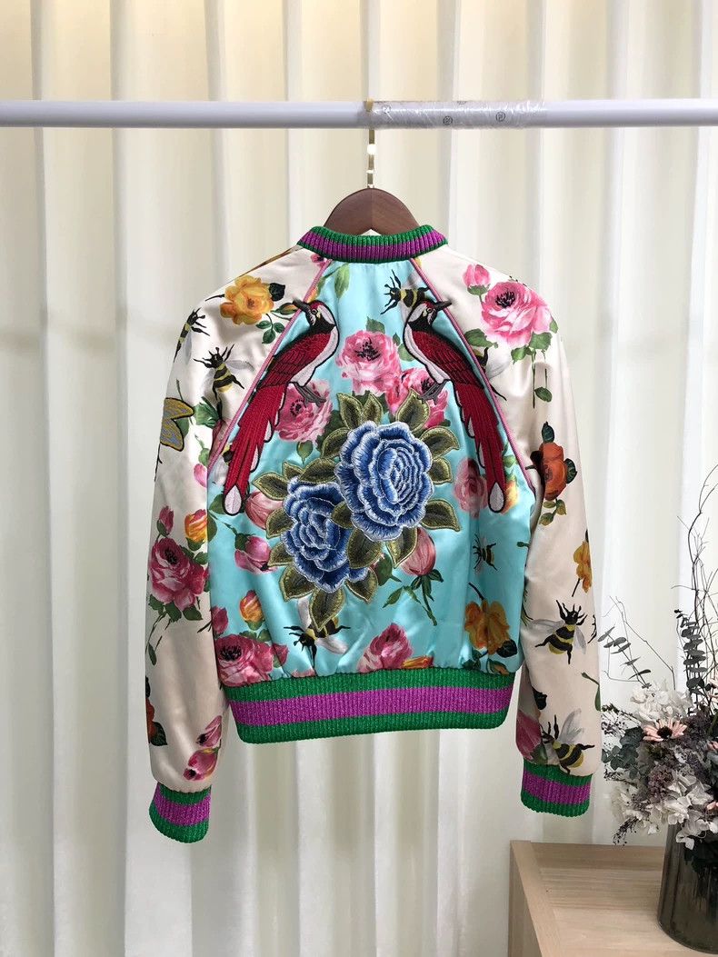 Gucci Gucci Stand-up collar heavy industry printed butterfly bee Size US S / EU 44-46 / 1 - 3 Thumbnail