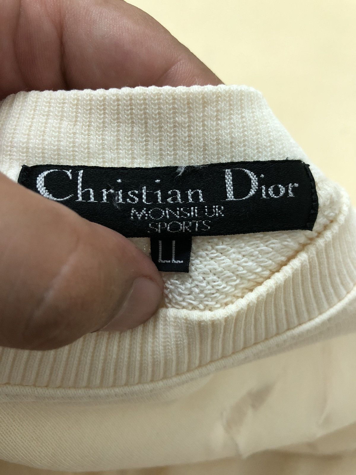Christian Dior Monsieur × Vintage Vintage Christion Dior Sweatshirt Biglogo Embroidery Size US L / EU 52-54 / 3 - 4 Thumbnail