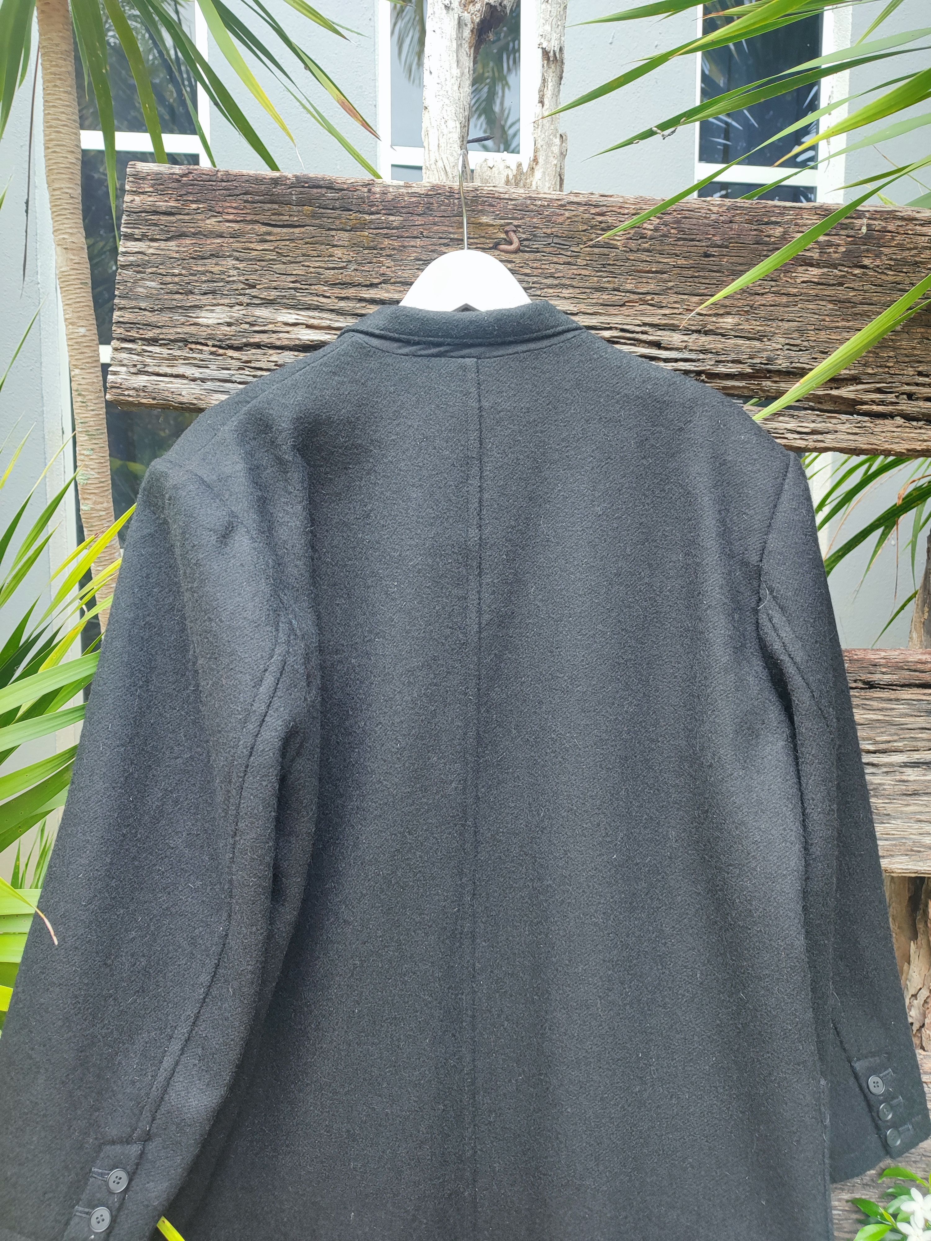 Yohji Yamamoto Y’s by Yohji Yamamoto Charcoal Wool Oversized Overcoat Size US XL / EU 56 / 4 - 13 Thumbnail
