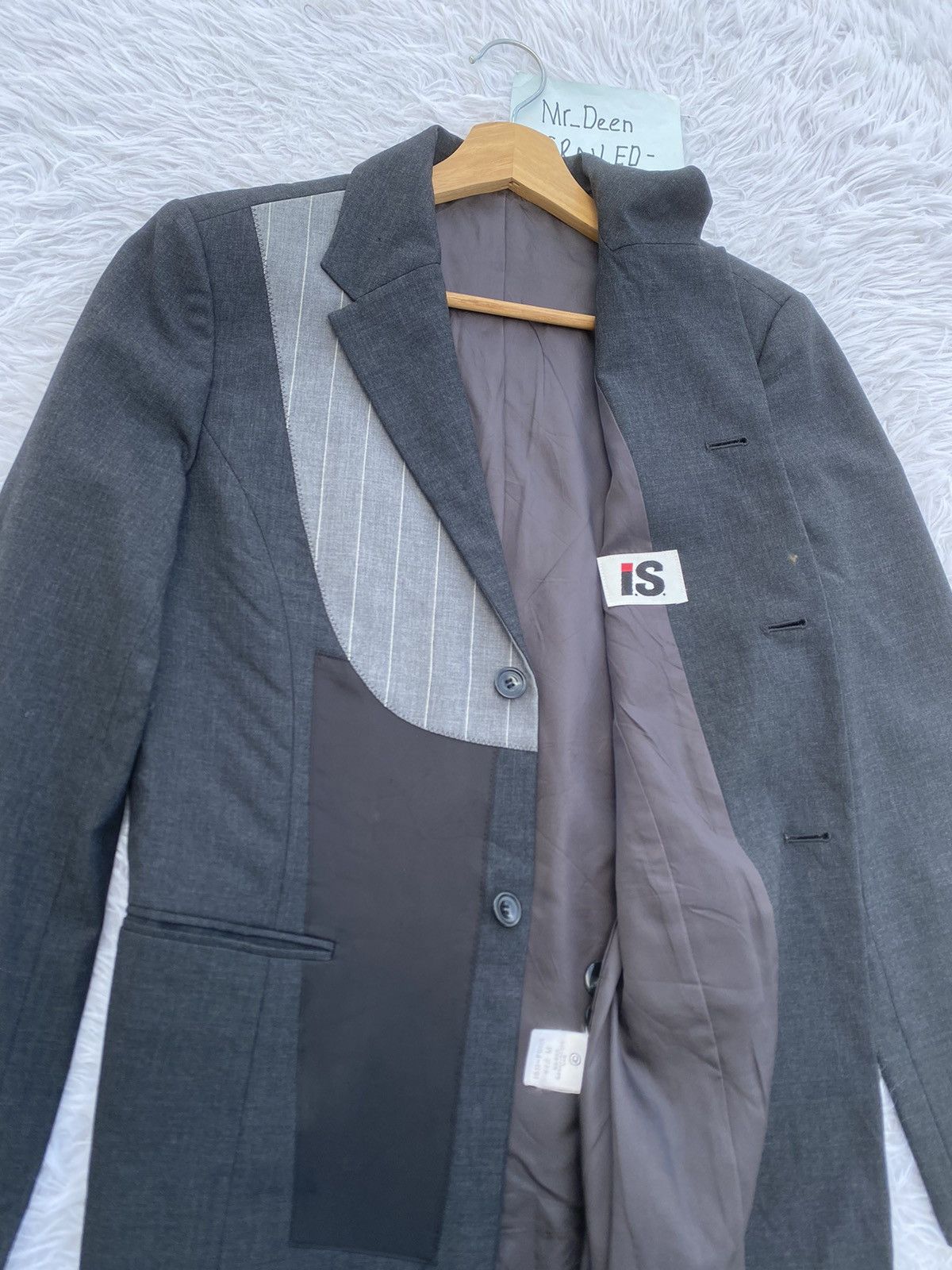 Issey Miyake Rare Vintage Issey Miyake Hybrid Patchwork Blazer Jacket Size 34R - 12 Thumbnail