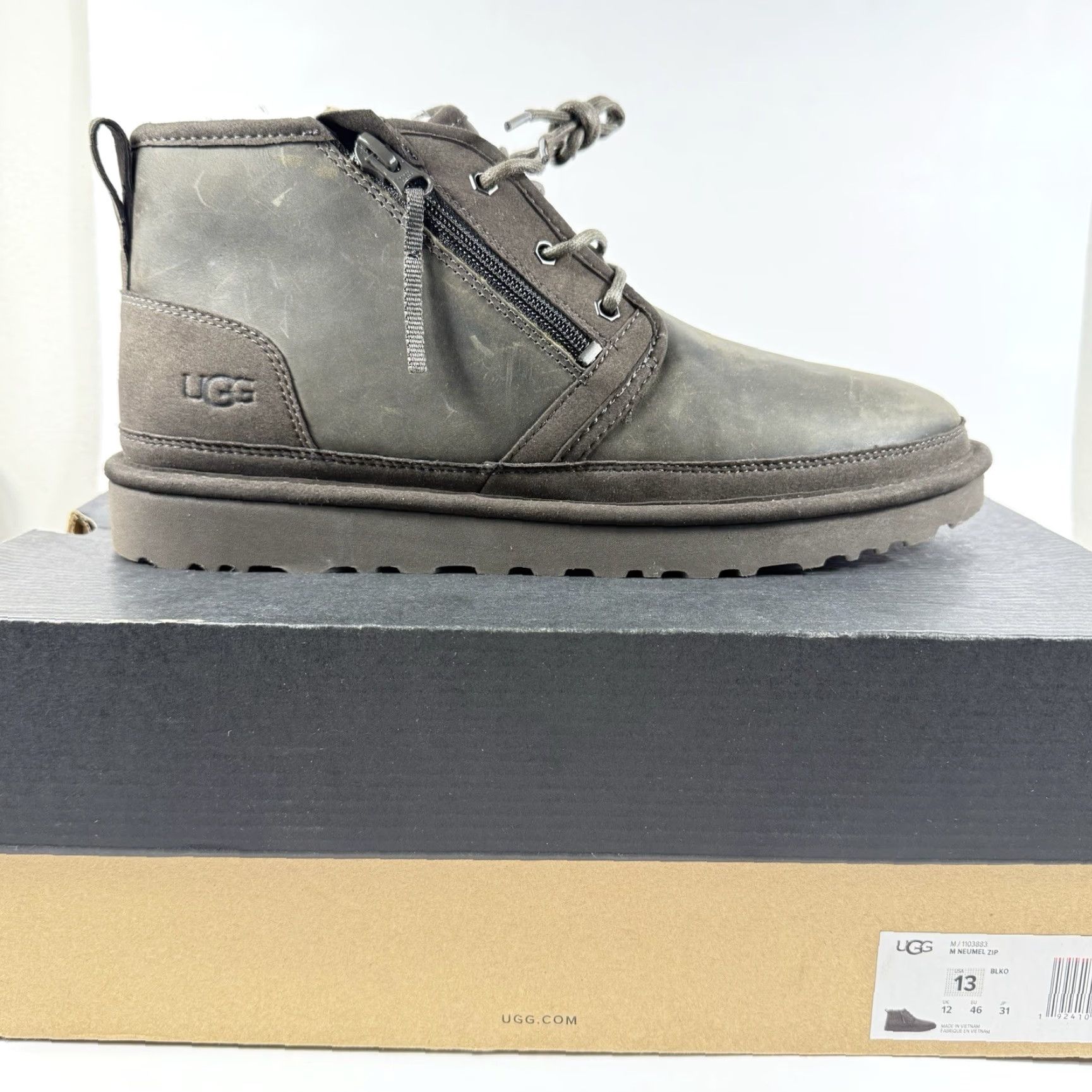 Ugg **UGG Neumel Zip Men's Size 13 New Leather Boots** User: UGG Neumel Zip Men's Size 13 New Leather Boots Brown Chukka Size US 12 / EU 45 - 2 Thumbnail