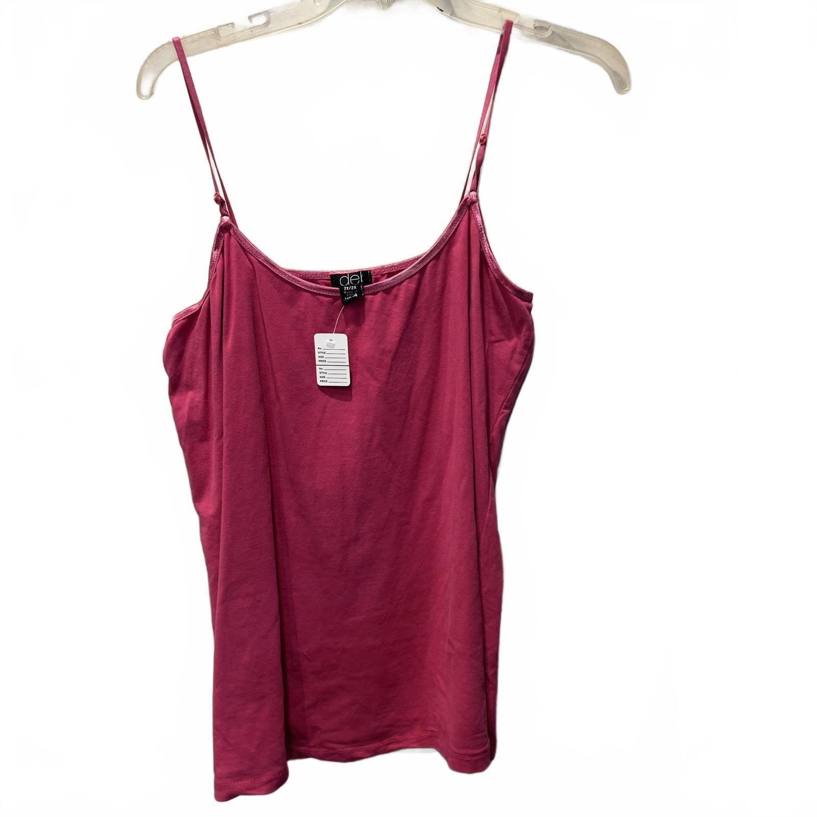 Debut Aem Women's Pink Camisole Top Size 2X/2XL Size XXL / US 16-18 / IT 52-54 - 2 Thumbnail
