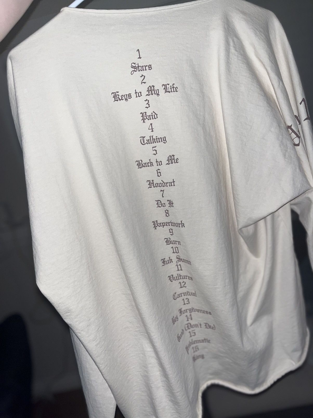 Kanye West × Yeezy Vultures SIZE 1 LONG SLEEVE T Fits S-M Size US M / EU 48-50 / 2 - 2 Thumbnail