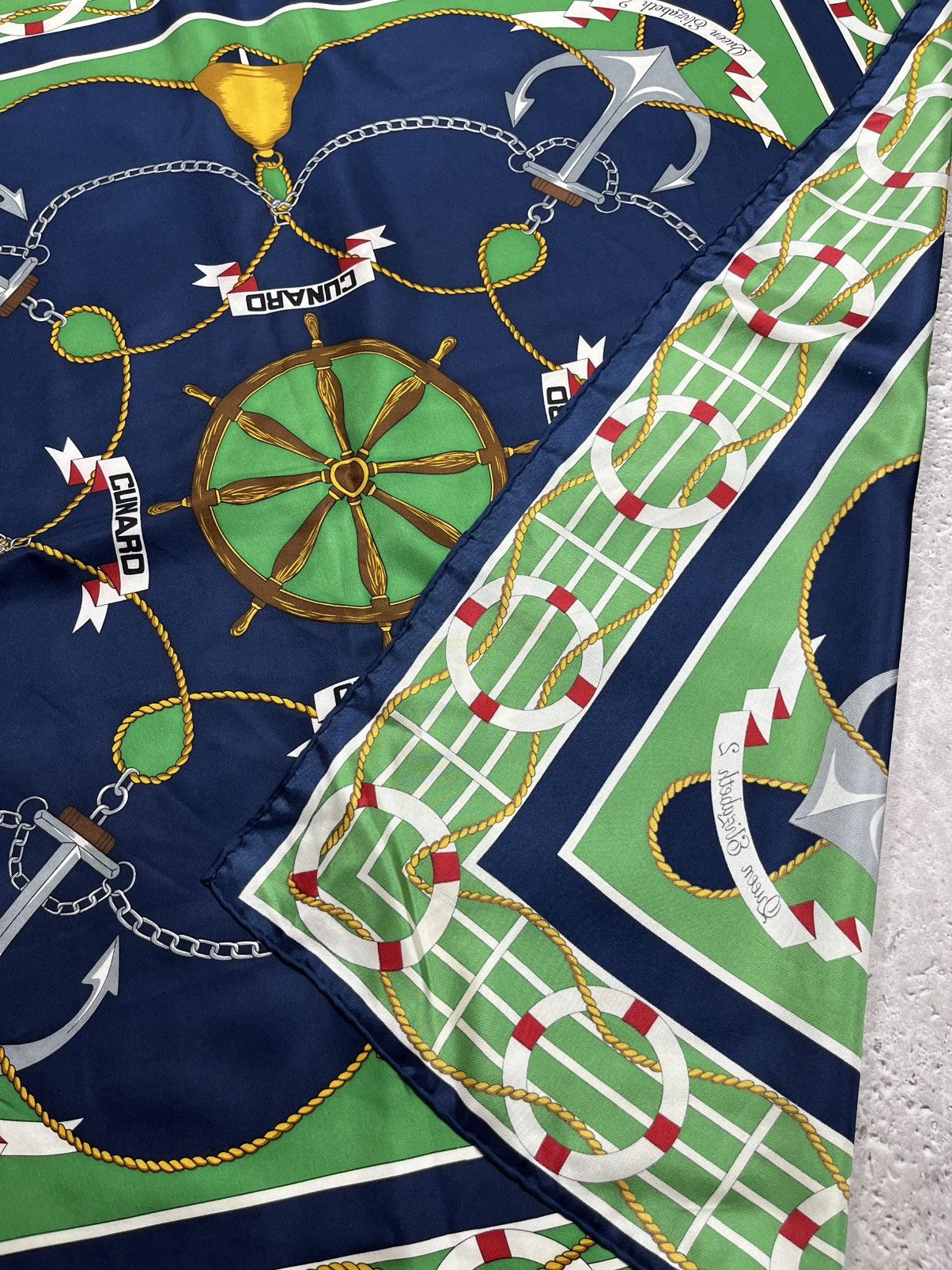 Other Jane Shilton Nautical Pure Silk Scarf 88x88 cm Korea Size ONE SIZE - 9 Thumbnail
