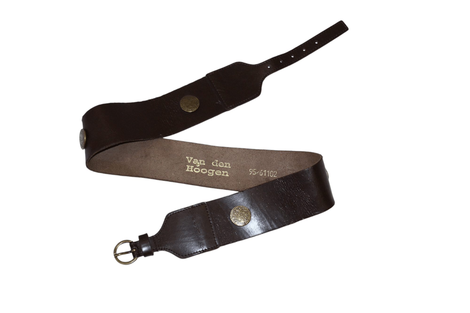 Lieve Van Gorp RARE Van den Hoogen designers leather wide belt Size ONE SIZE - 1 Thumbnail