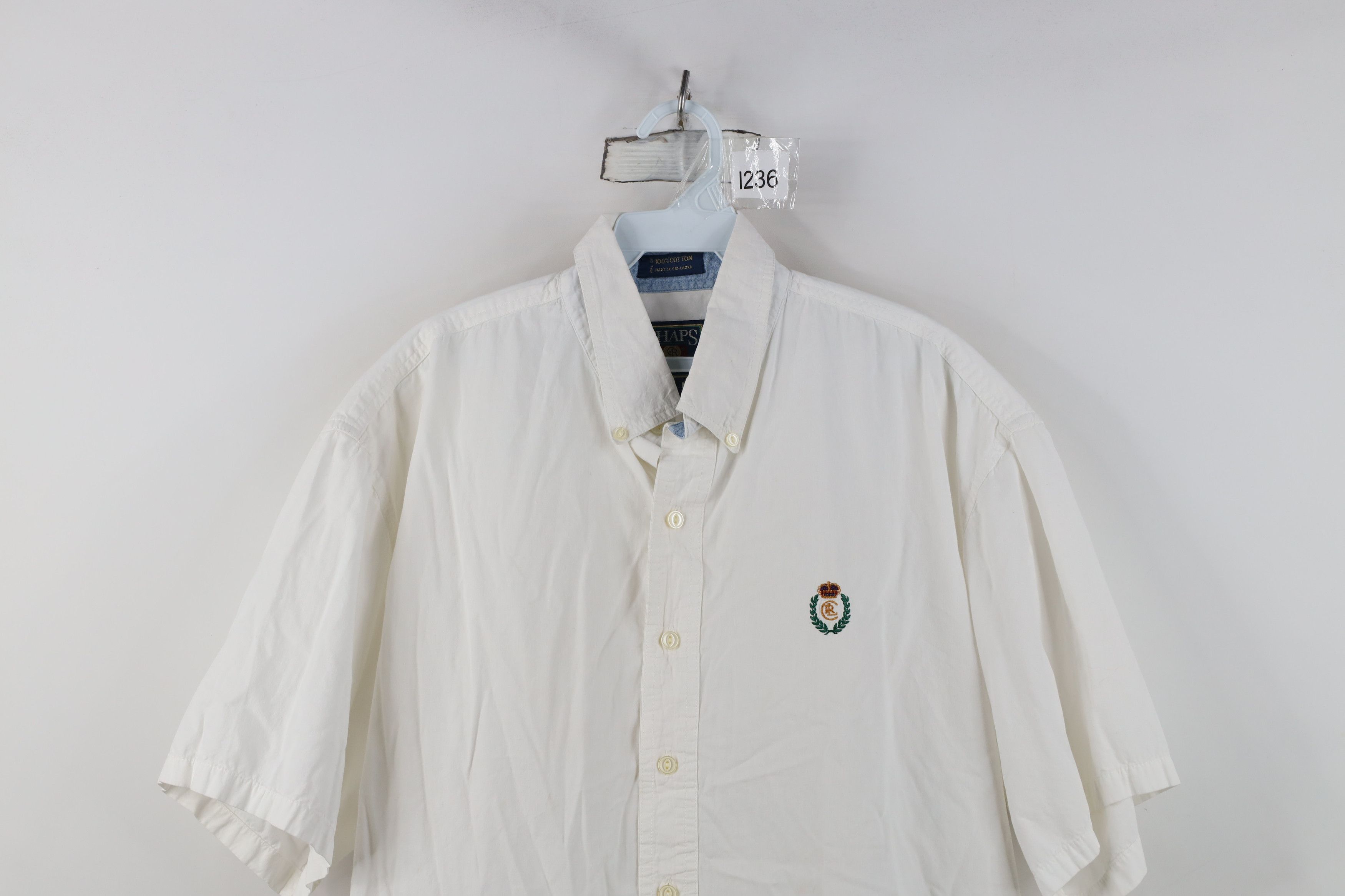 Ralph Lauren Vintage 90s Chaps Ralph Lauren Short Sleeve Collared Shirt Size US L / EU 52-54 / 3 - 2 Thumbnail