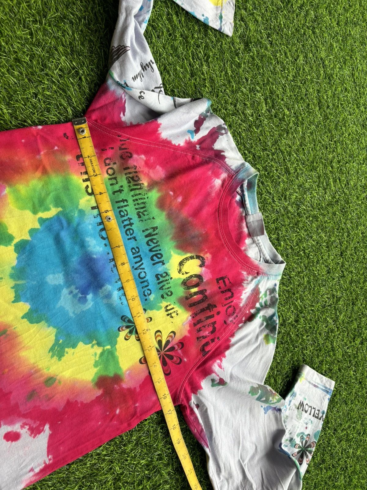 Hysteric Glamour Y2k Peak'd Yellow Tie dye Longsleeve Size US M / EU 48-50 / 2 - 11 Thumbnail