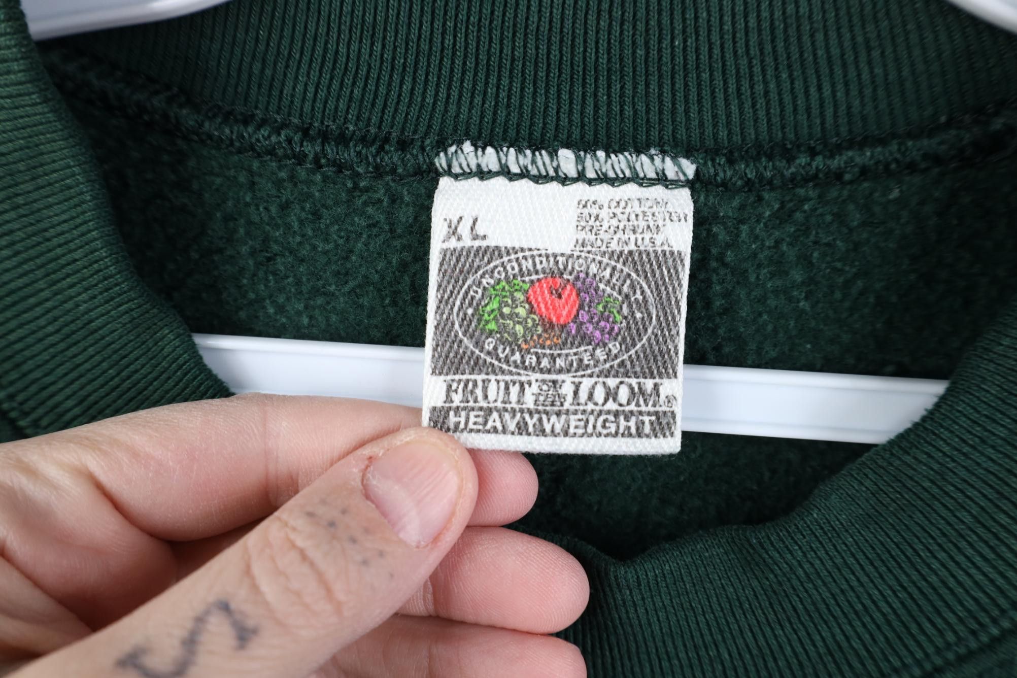 Vintage Vintage 90s Streetwear Heavyweight Crewneck Sweatshirt USA Size US XL / EU 56 / 4 - 5 Thumbnail