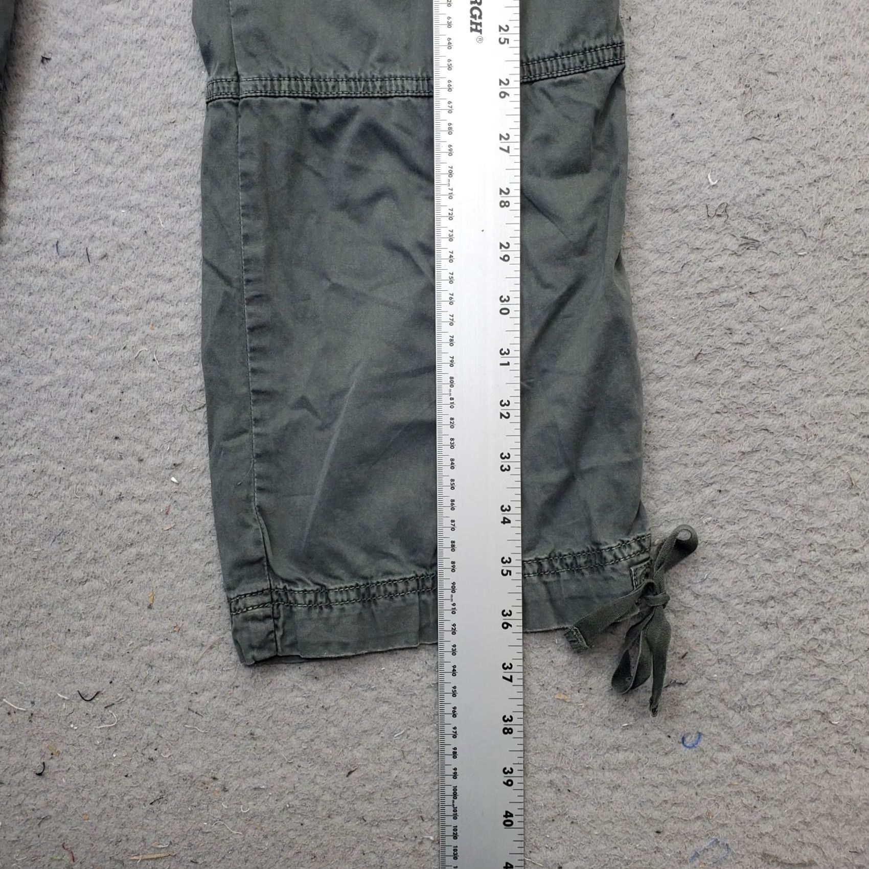 American Eagle Outfitters American Eagle Outfitters Cargo Pants Womens 31 Multi Stretch Drawstring Ankle Pants Size 24" / US 00 / IT 34 - 3 Thumbnail