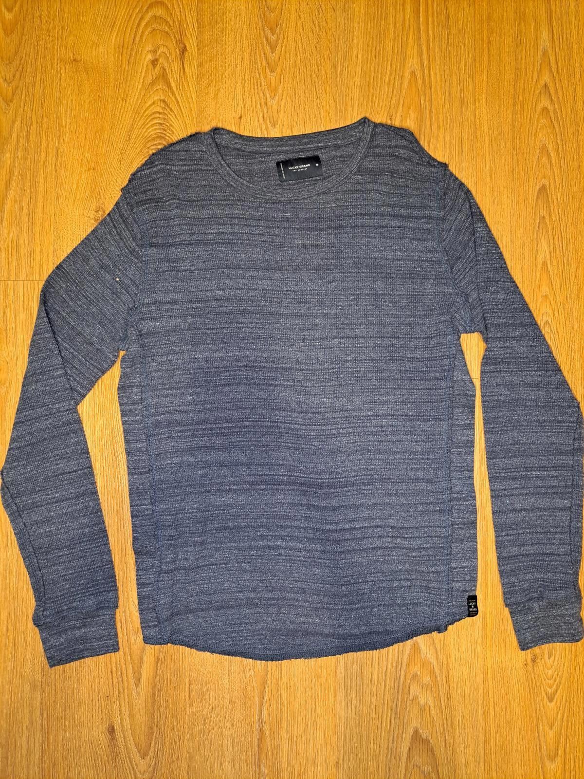 Lucky Brand Lucky Sweater Mens Medium Gray 100% Cotton Size US M / EU 48-50 / 2 - 1 Thumbnail